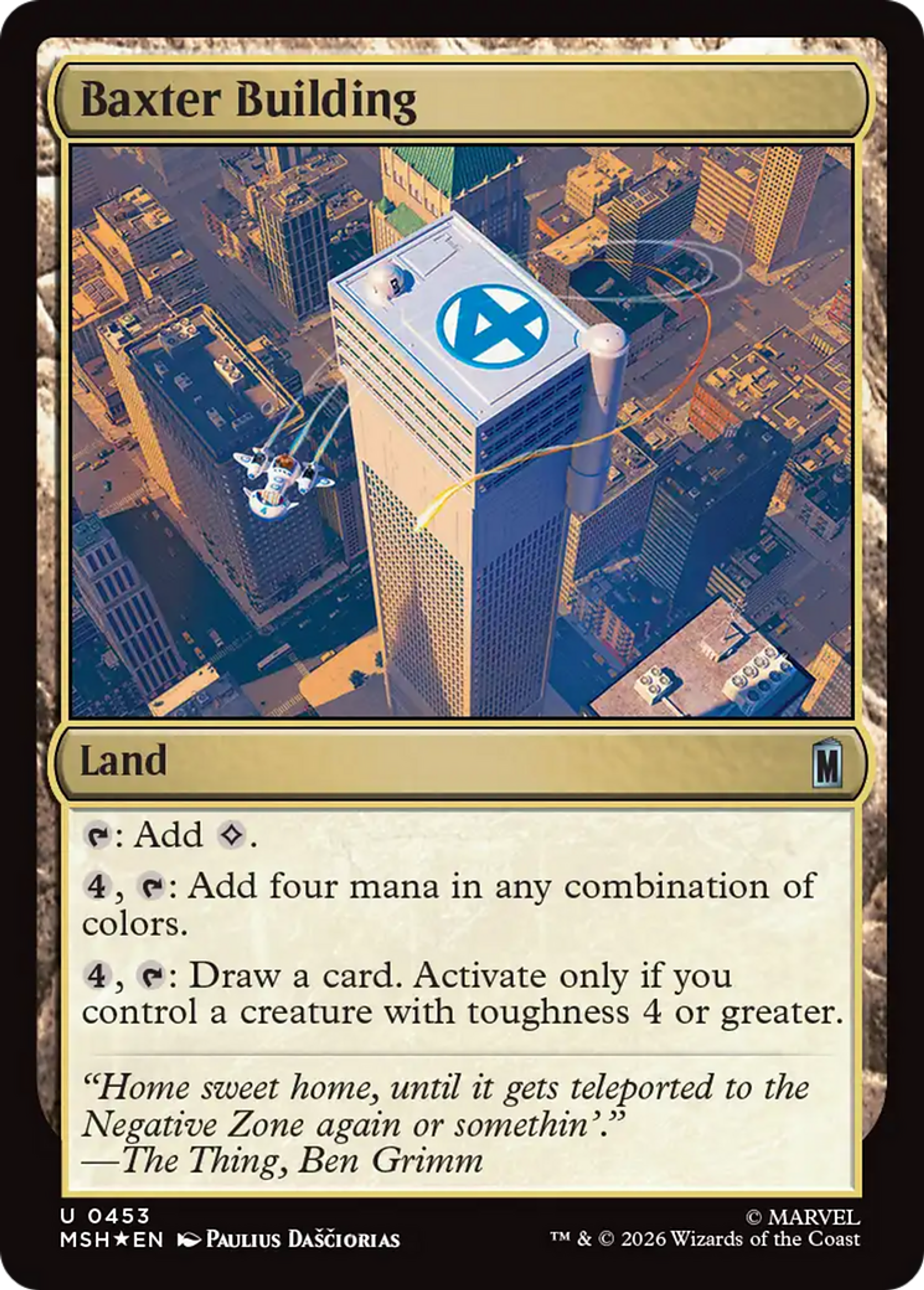 Baxter Building — Marvel Super Heroes — Magic: The Gathering