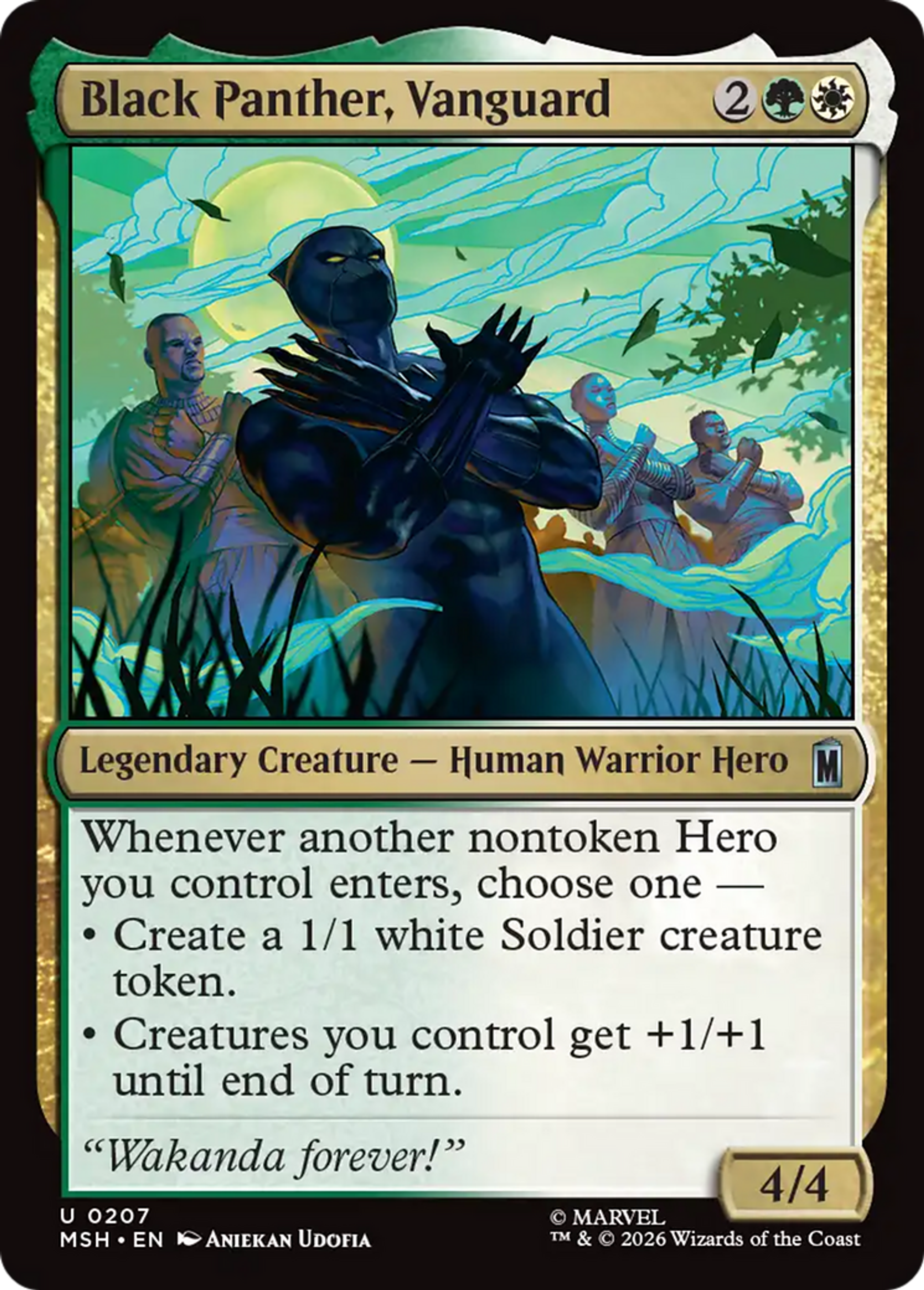 Black Panther, Vanguard — Marvel Super Heroes — Magic: The Gathering