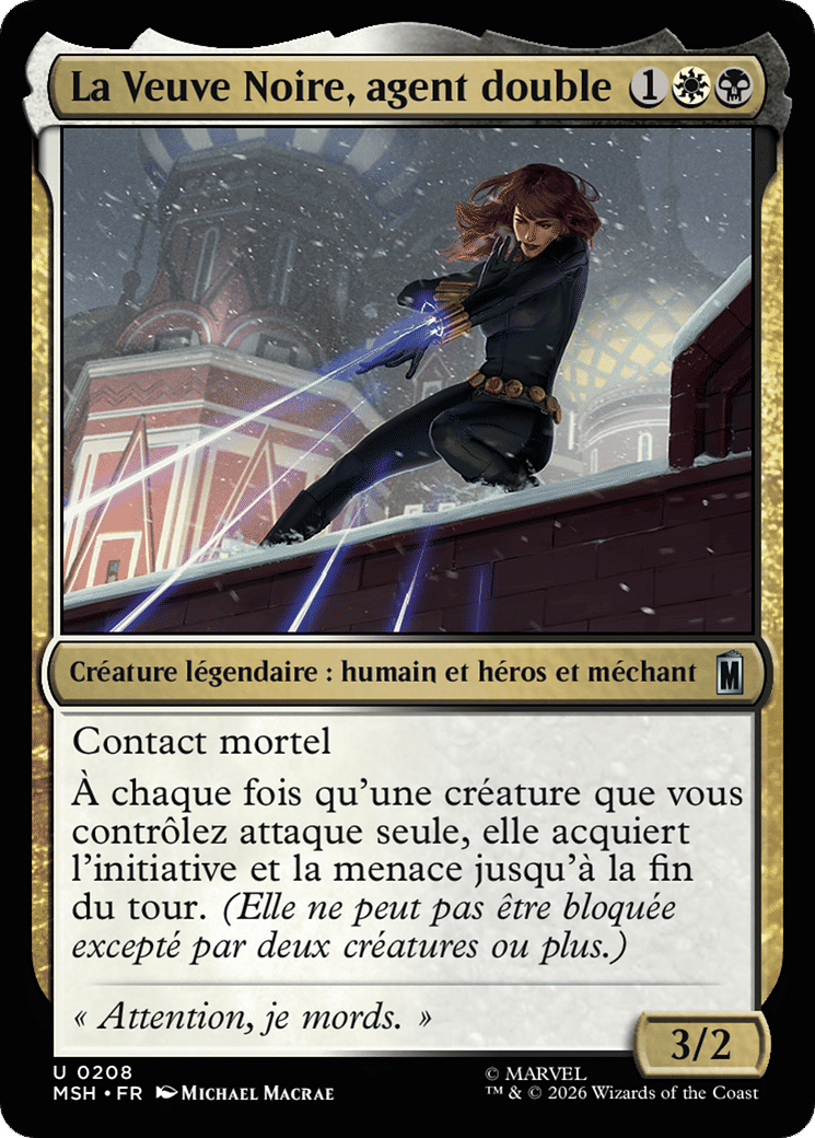 La Veuve Noire, agent double — Marvel Super Heroes — Magic: The Gathering