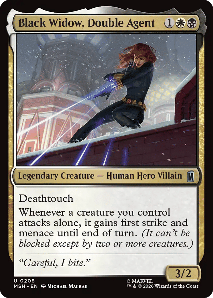 Black Widow, Double Agent — Marvel Super Heroes — Magic: The Gathering