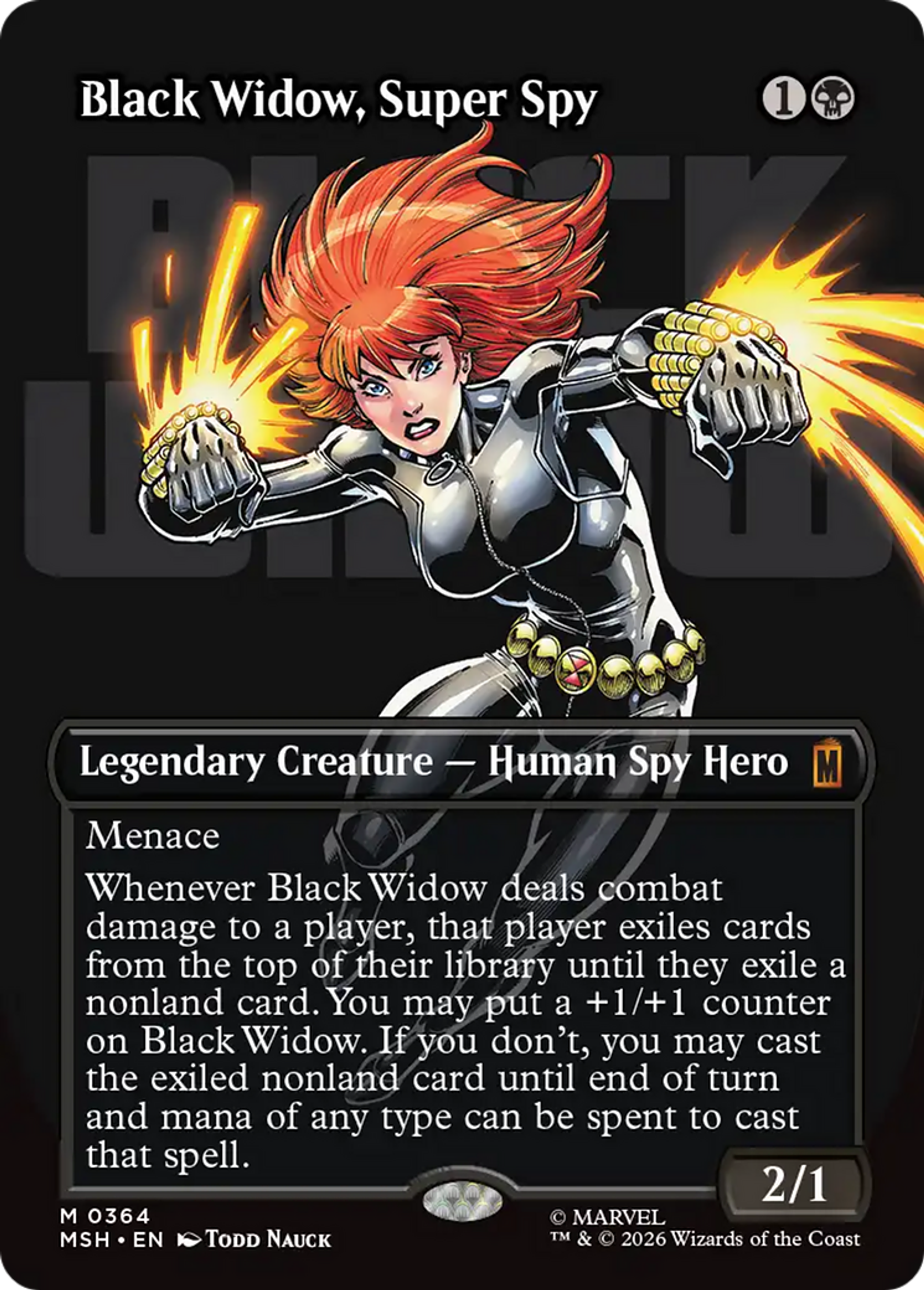 Black Widow, Super Spy — Marvel Super Heroes — Magic: The Gathering