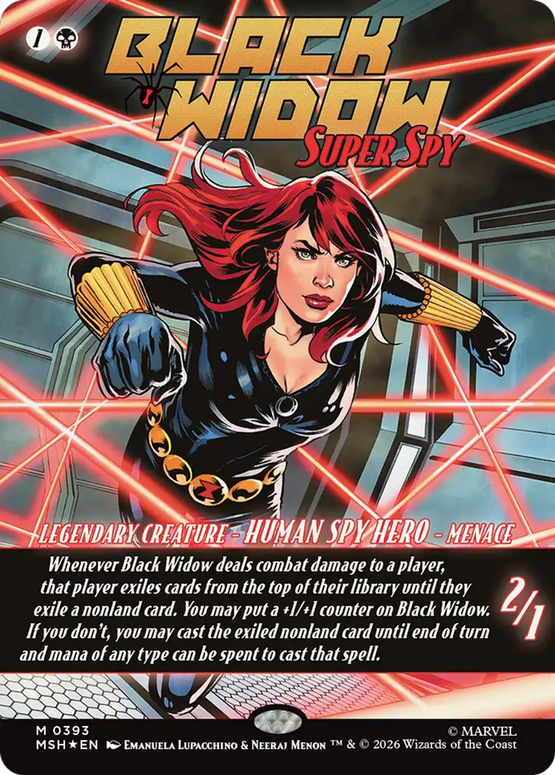 Black Widow, Super Spy — Marvel Super Heroes — Magic: The Gathering
