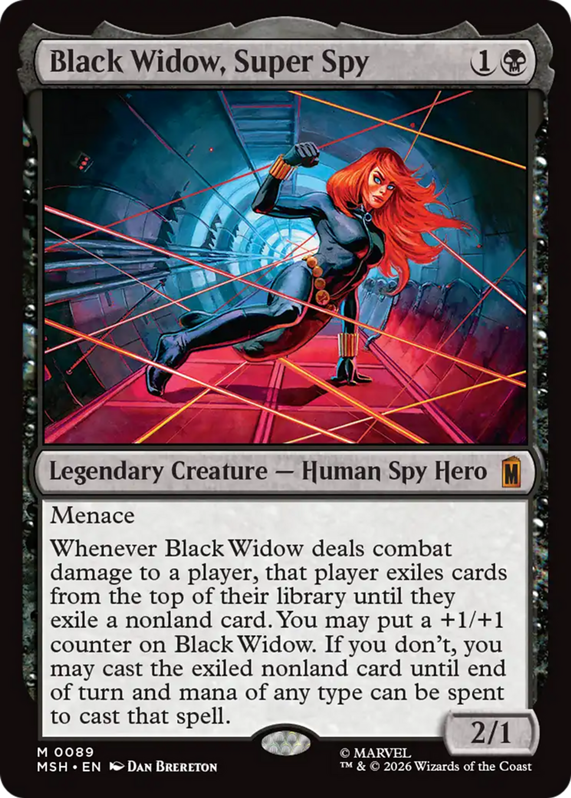 La Veuve Noire, super-espionne — Marvel Super Heroes — Magic: The Gathering