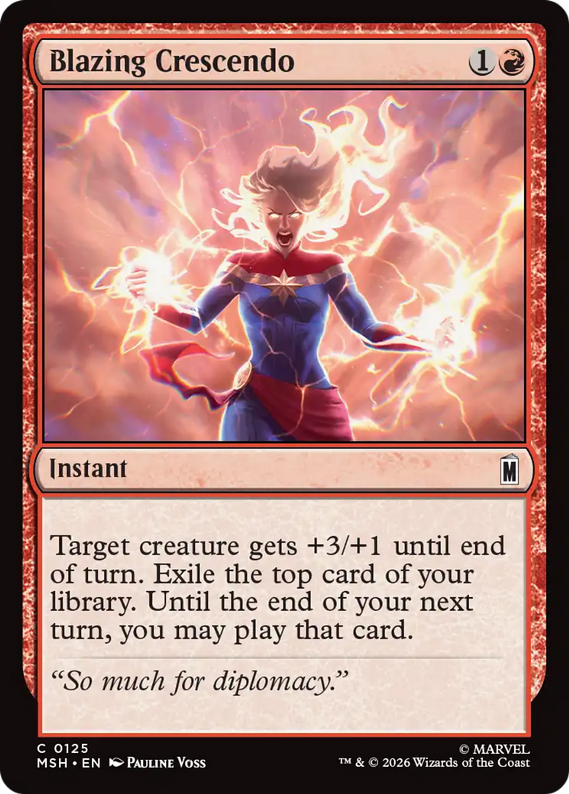 Crescendo brûlant — Marvel Super Heroes — Magic: The Gathering