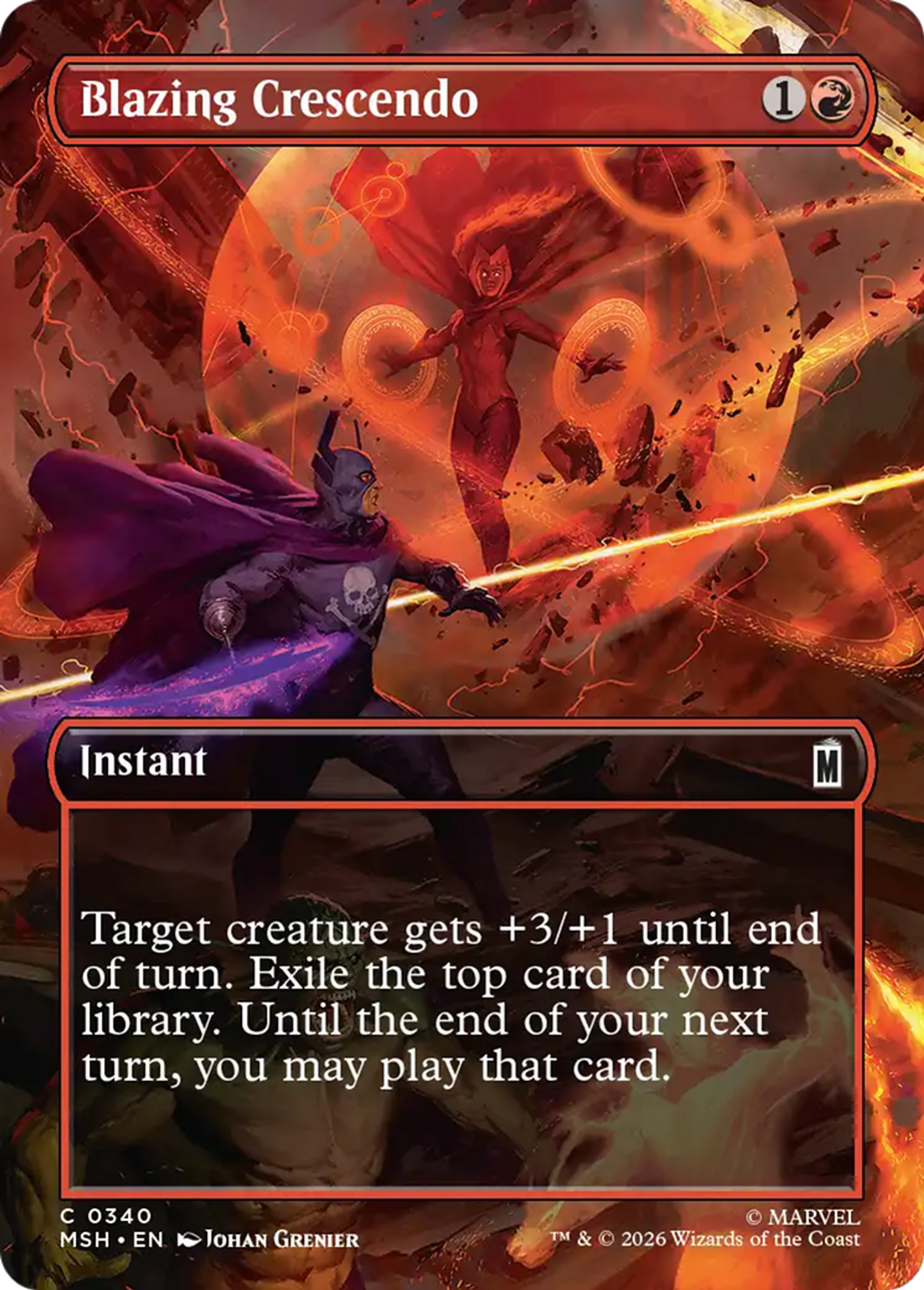 Blazing Crescendo — Marvel Super Heroes — Magic: The Gathering
