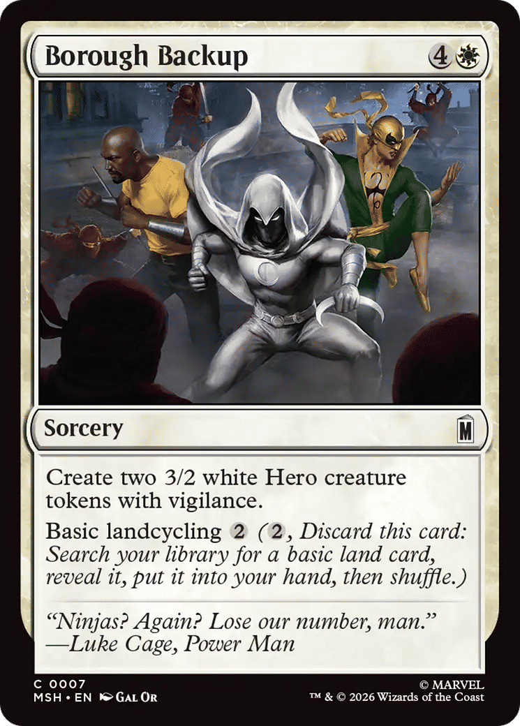 Borough Backup — Marvel Super Heroes — Magic: The Gathering