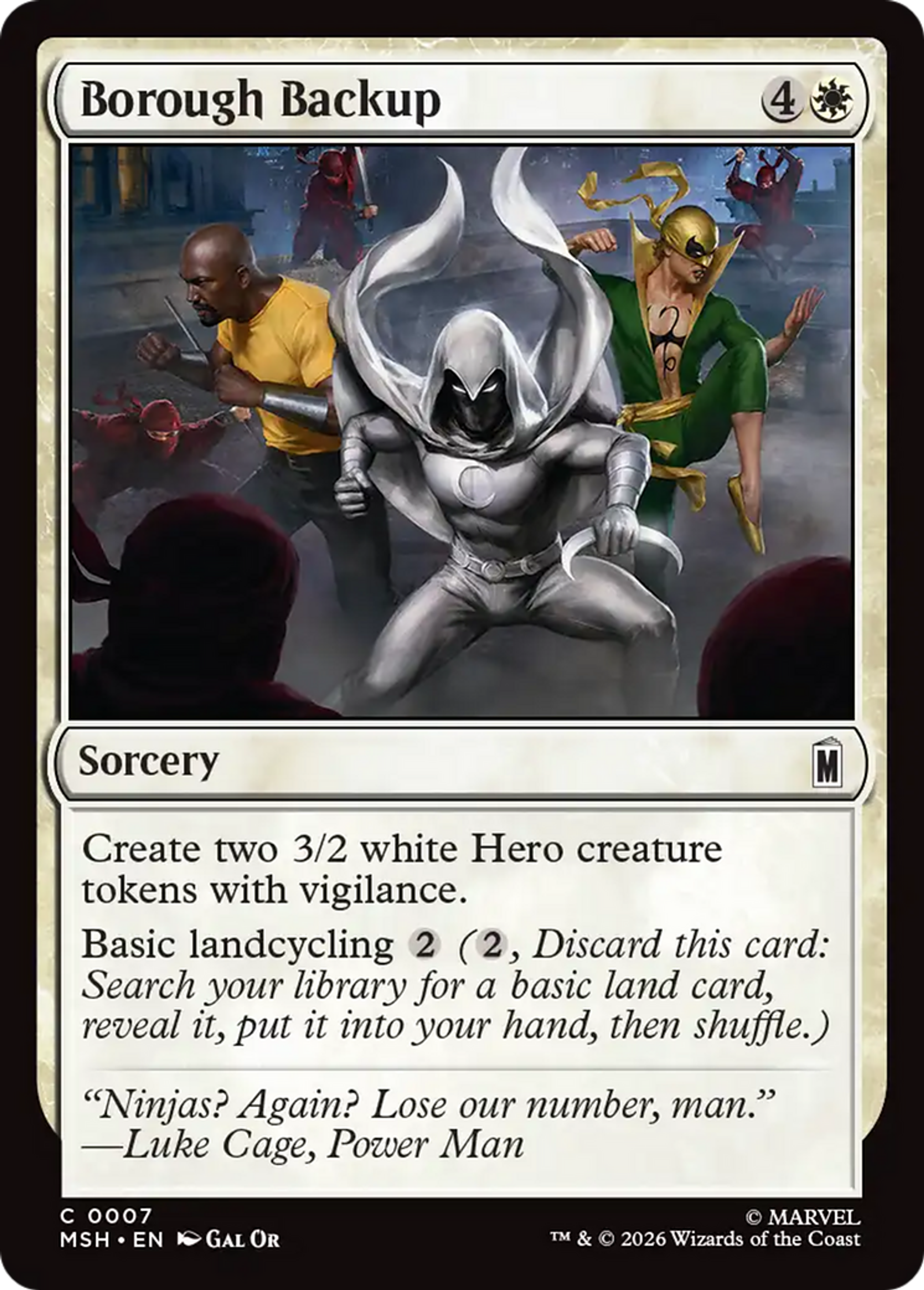 Borough Backup — Marvel Super Heroes — Magic: The Gathering