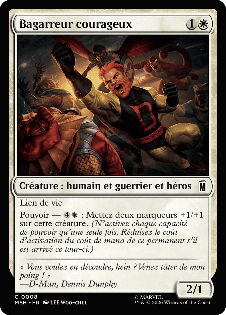 Bagarreur courageux — Marvel Super Heroes — Magic: The Gathering