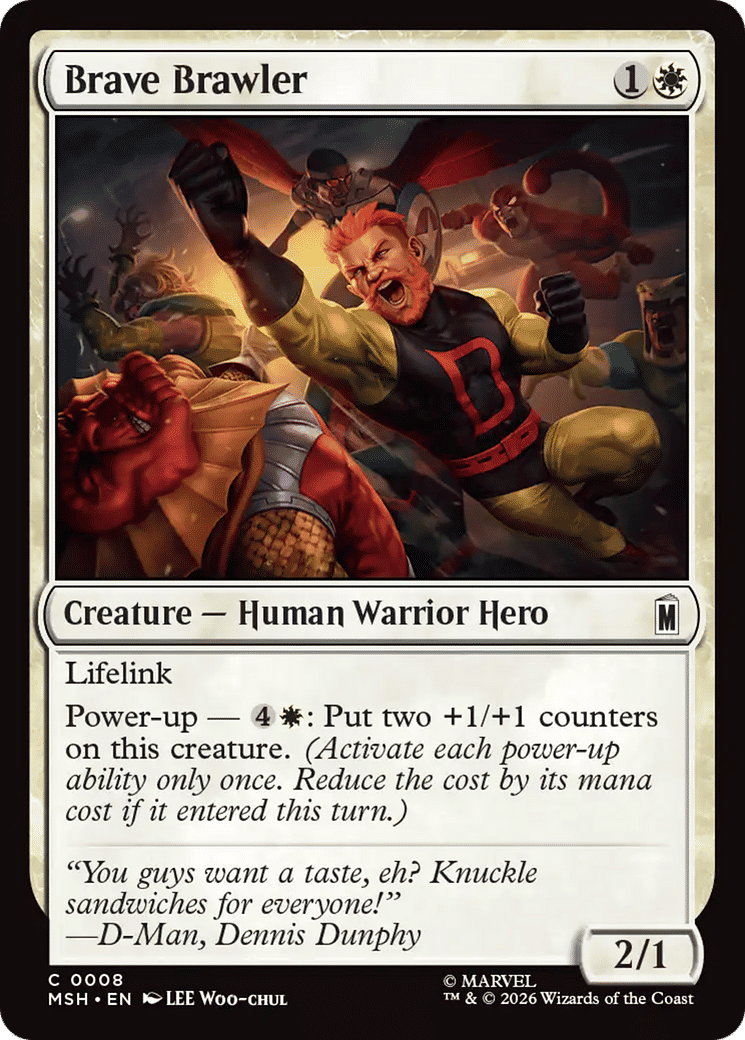 Brave Brawler — Marvel Super Heroes — Magic: The Gathering