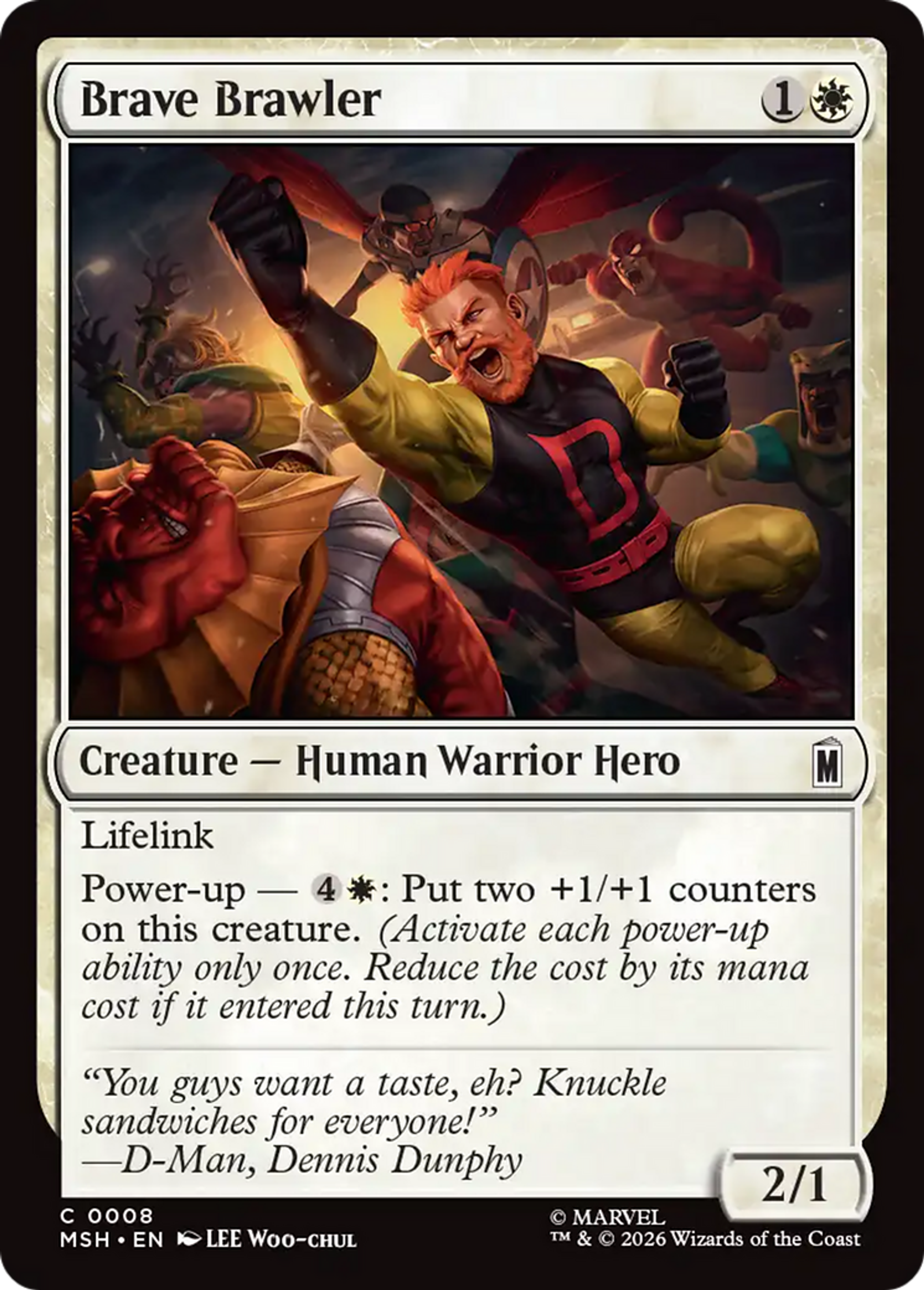 Brave Brawler — Marvel Super Heroes — Magic: The Gathering
