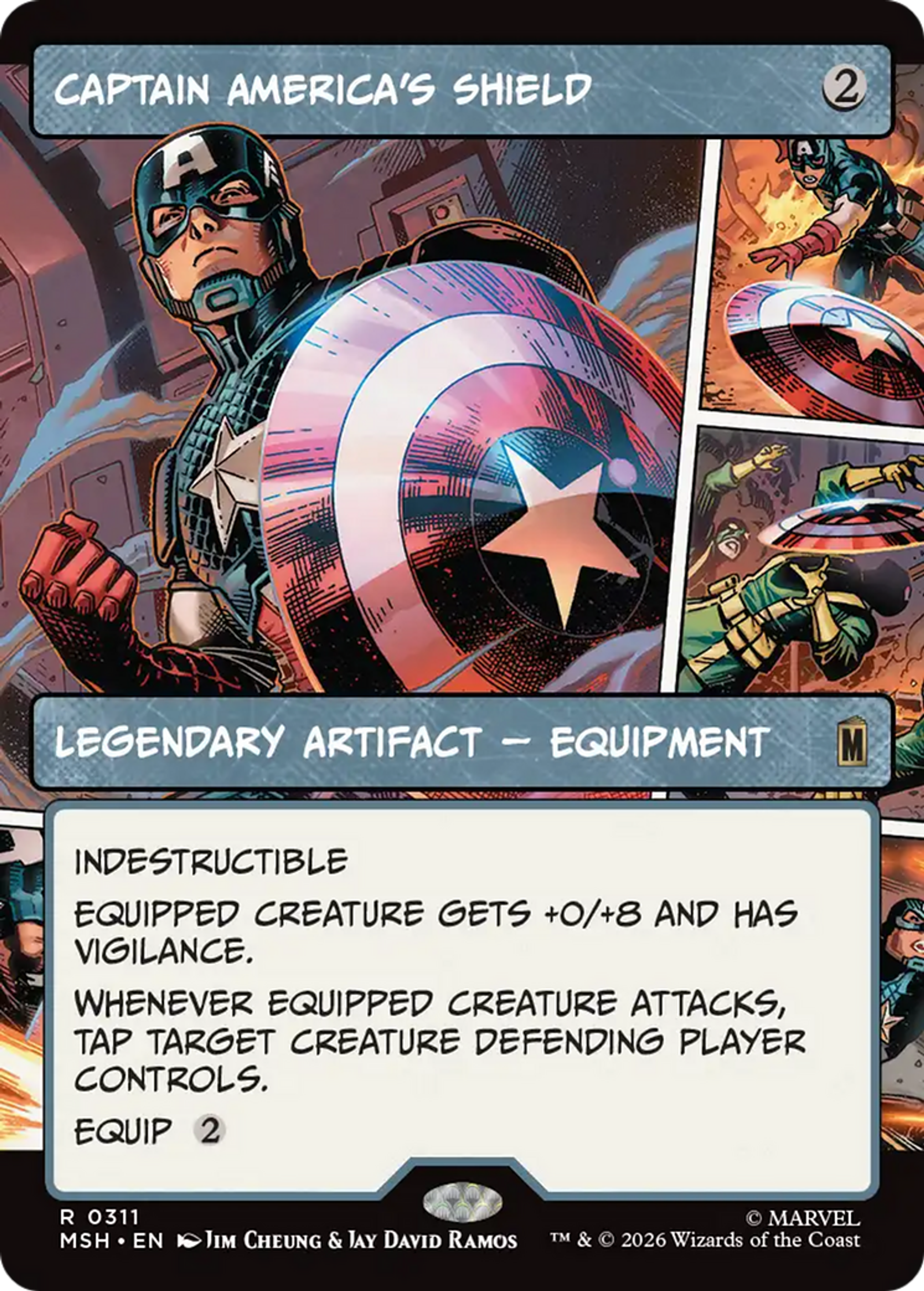 Bouclier de Captain America — Marvel Super Heroes — Magic: The Gathering