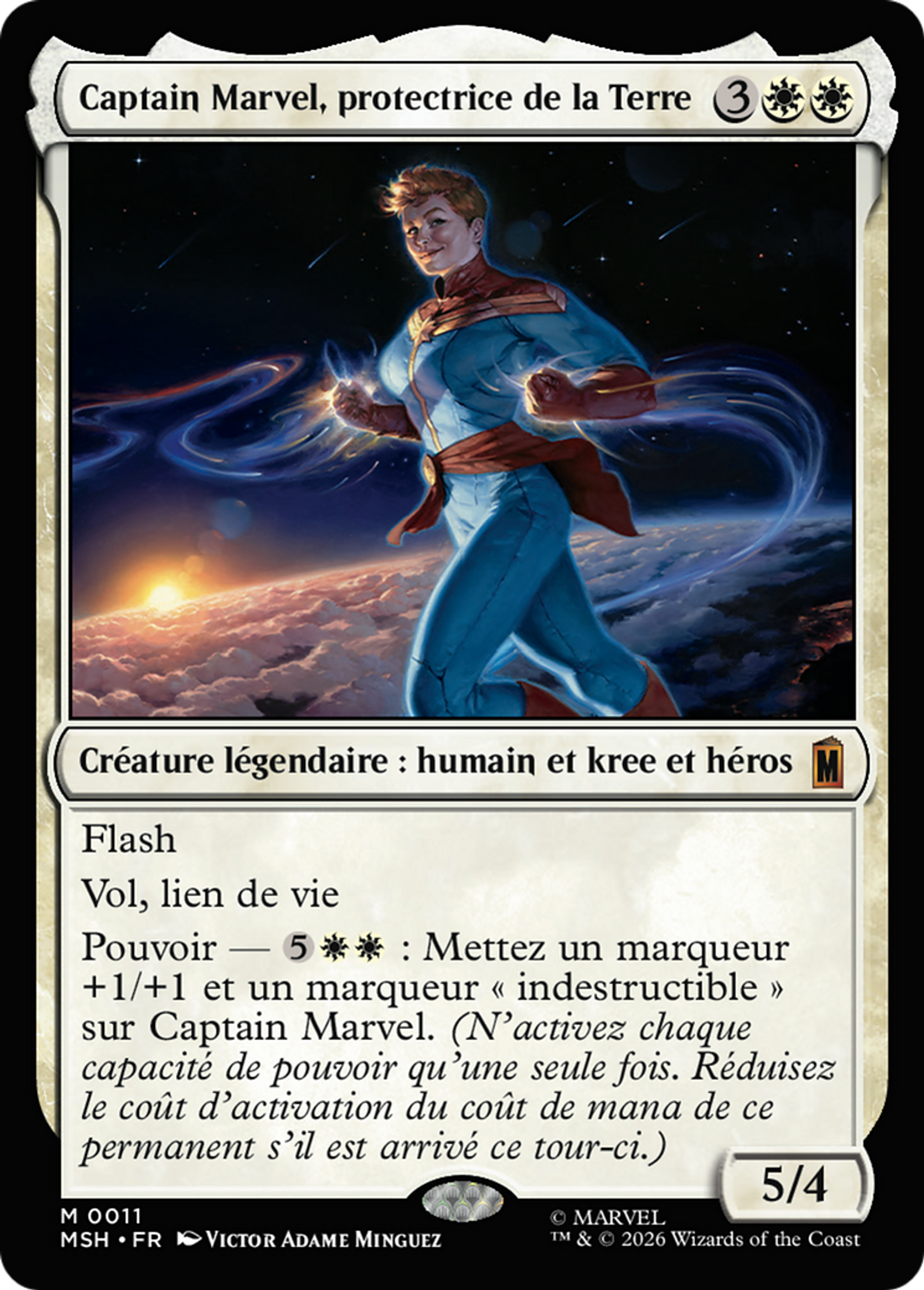 Captain Marvel, protectrice de la Terre — Marvel Super Heroes — Magic: The Gathering