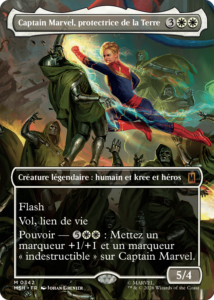 Captain Marvel, protectrice de la Terre — Marvel Super Heroes — Magic: The Gathering