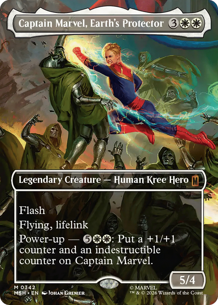 Captain Marvel, Earth's Protector — Marvel Super Heroes — Magic: The Gathering