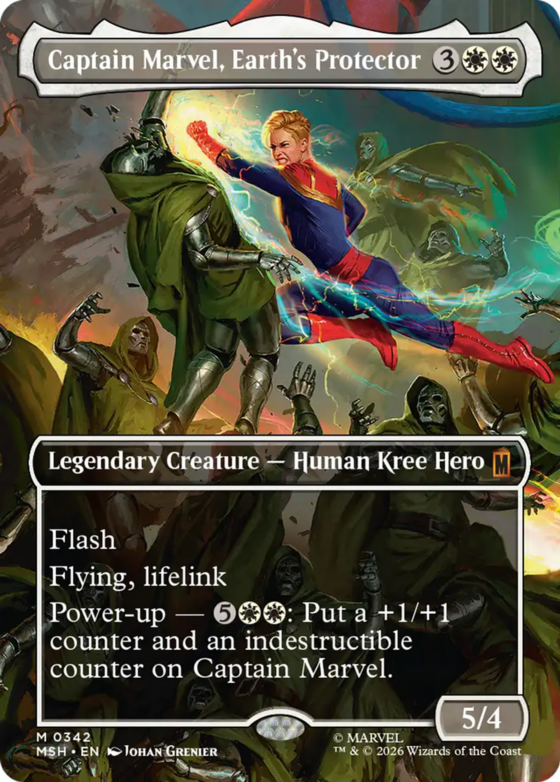 Captain Marvel, Earth's Protector — Marvel Super Heroes — Magic: The Gathering