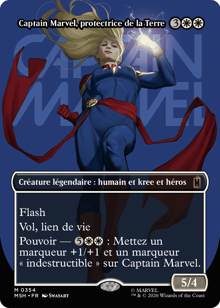 Captain Marvel, protectrice de la Terre — Marvel Super Heroes — Magic: The Gathering