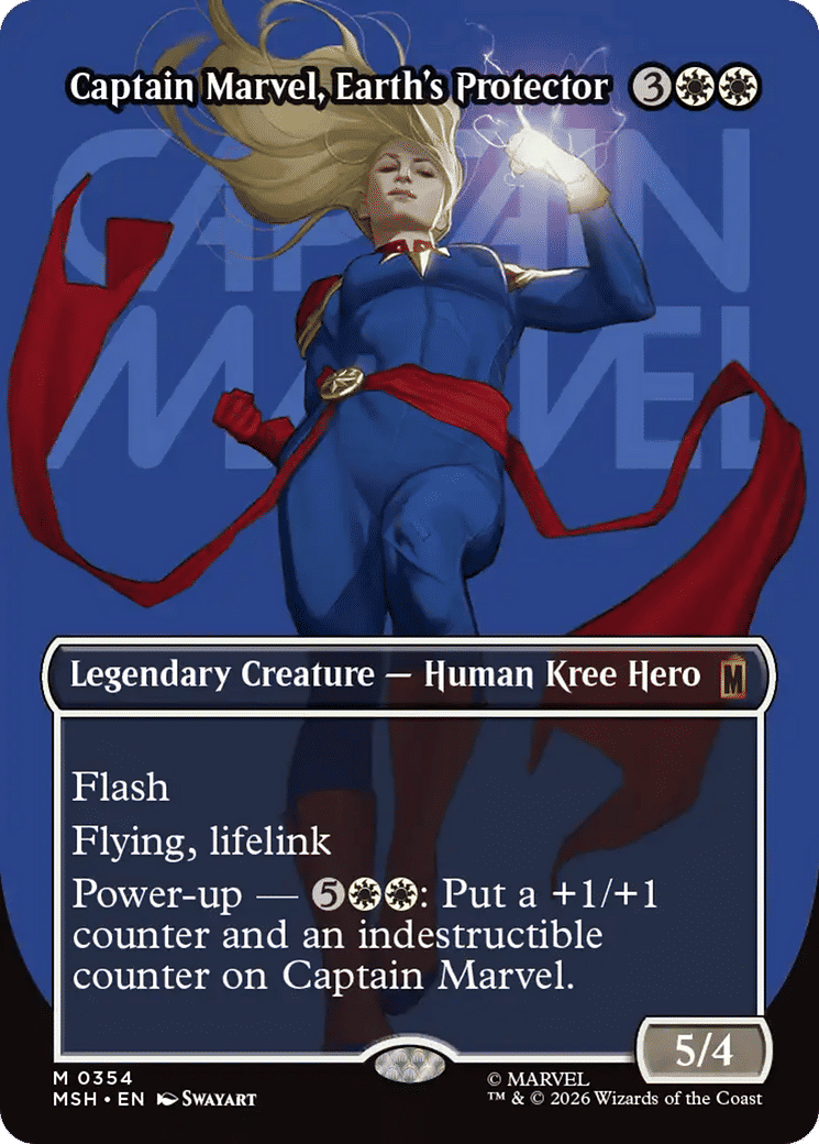 Captain Marvel, Earth's Protector — Marvel Super Heroes — Magic: The Gathering