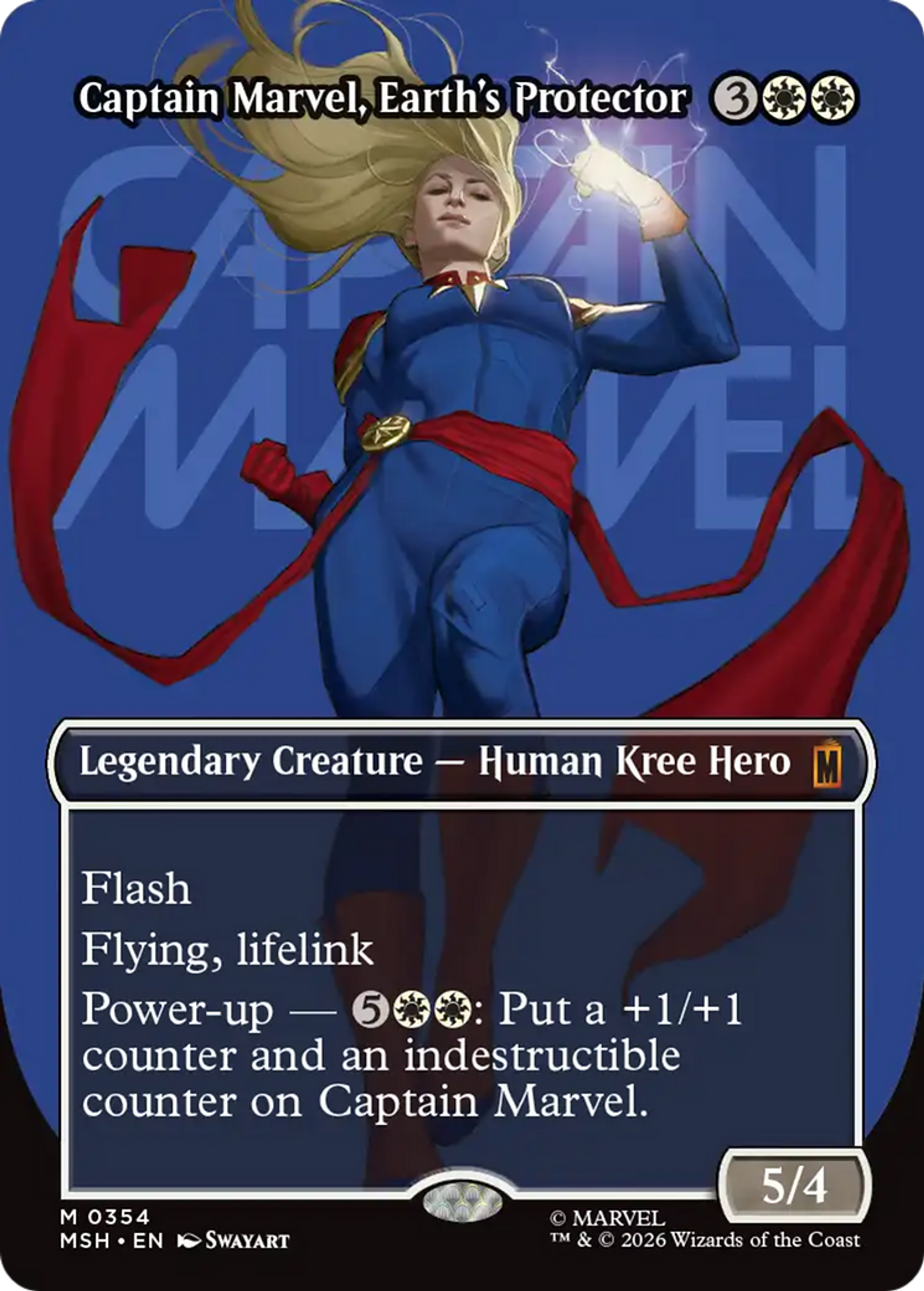 Captain Marvel, protectrice de la Terre — Marvel Super Heroes — Magic: The Gathering