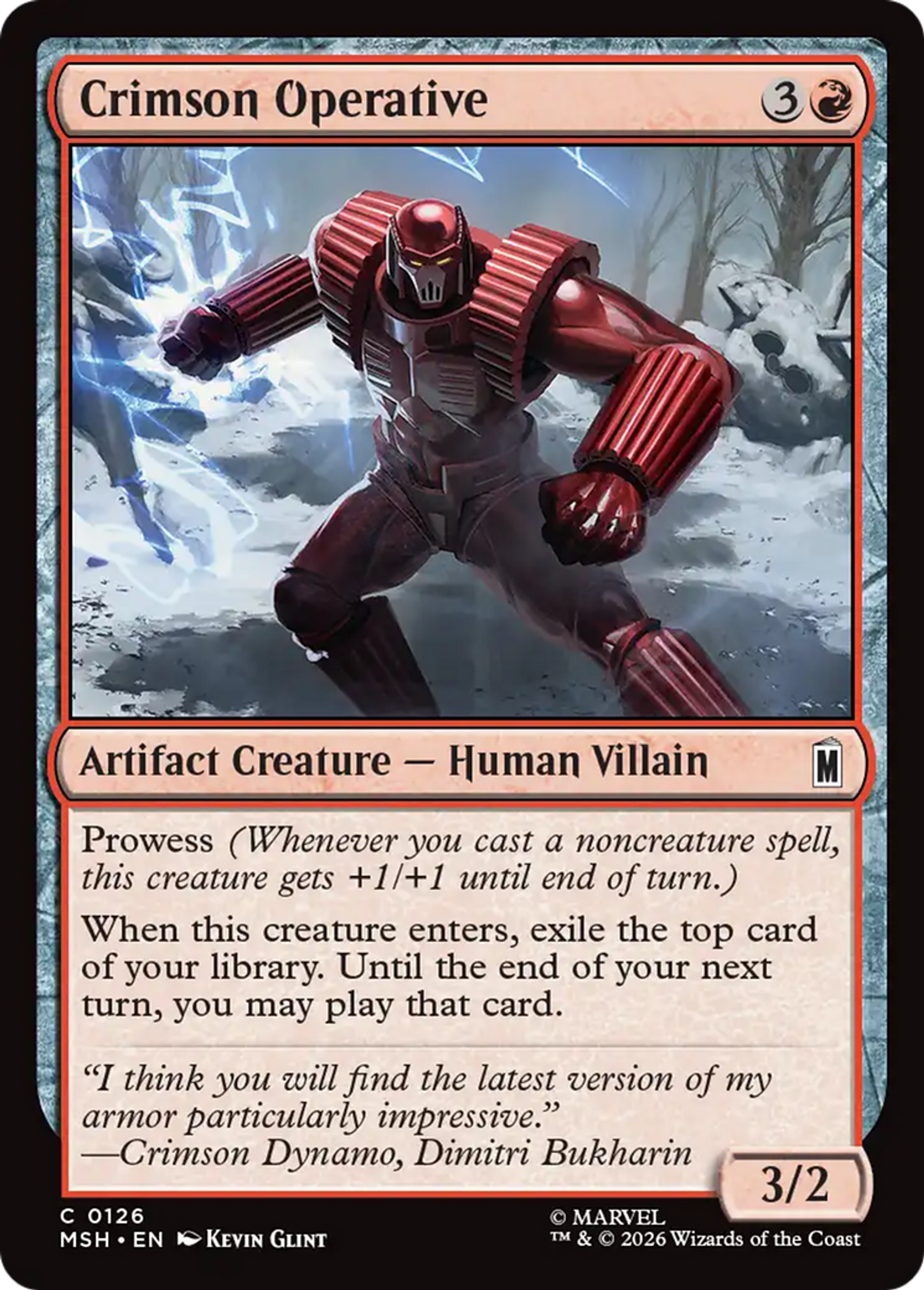 Commando pourpre — Marvel Super Heroes — Magic: The Gathering