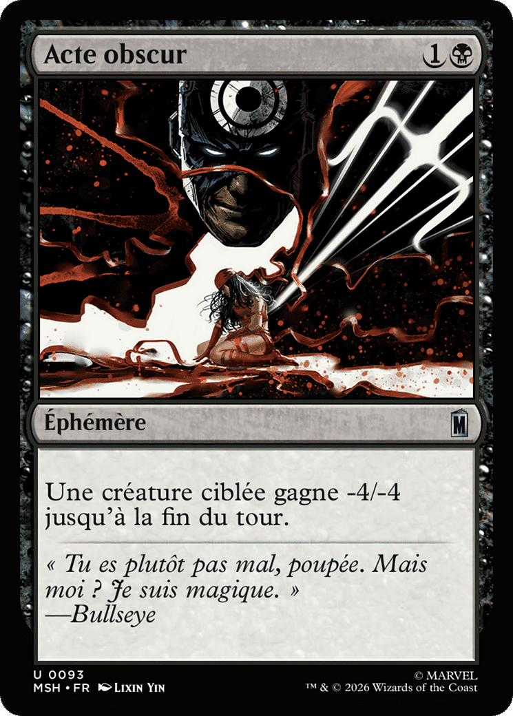 Acte obscur — Marvel Super Heroes — Magic: The Gathering