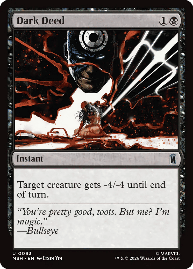 Dark Deed — Marvel Super Heroes — Magic: The Gathering