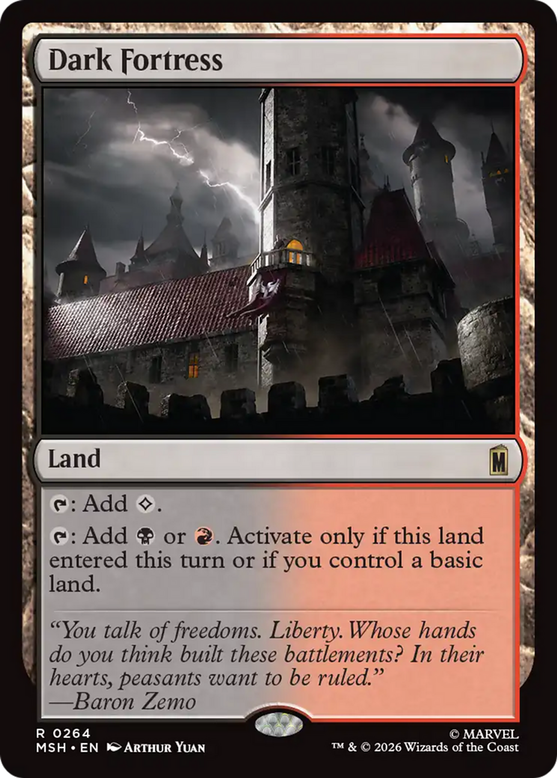 Dark Fortress — Marvel Super Heroes — Magic: The Gathering