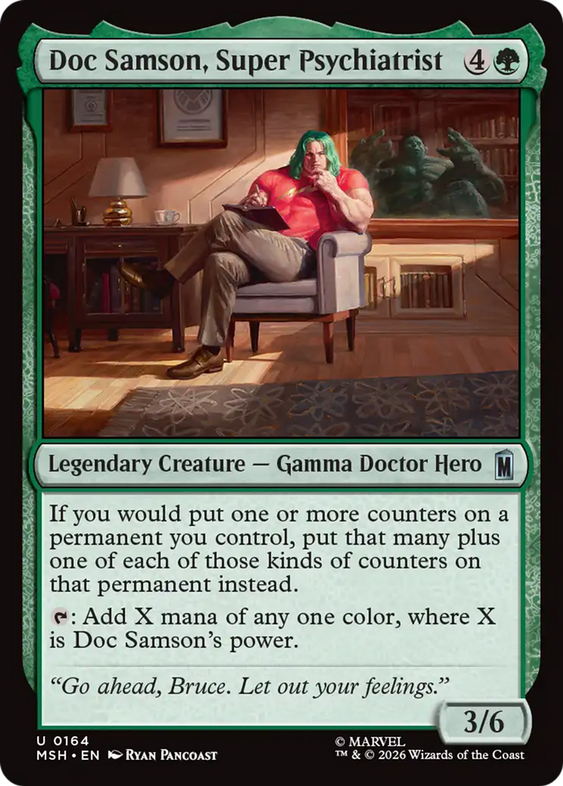 Doc Samson, super-psychiatre — Marvel Super Heroes — Magic: The Gathering