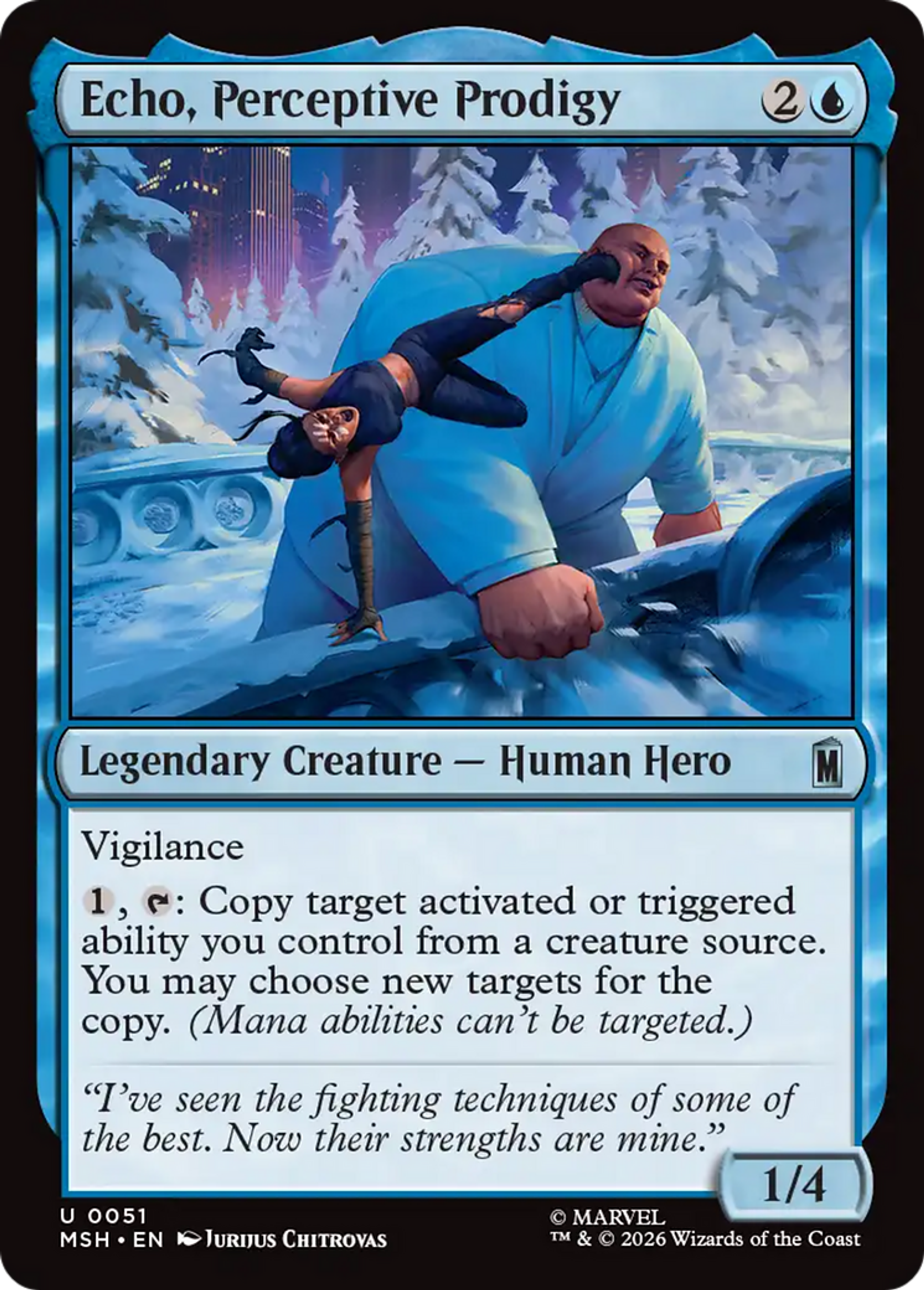 Echo, Perceptive Prodigy — Marvel Super Heroes — Magic: The Gathering