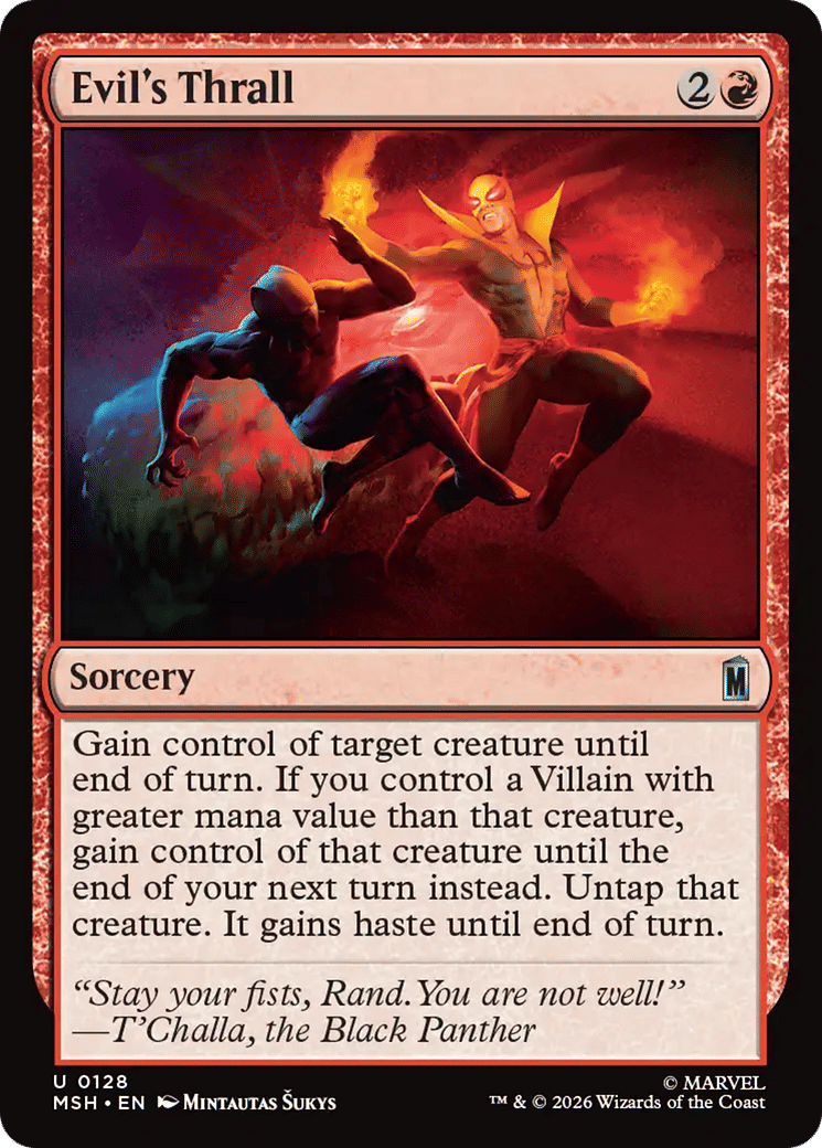 Evil's Thrall — Marvel Super Heroes — Magic: The Gathering