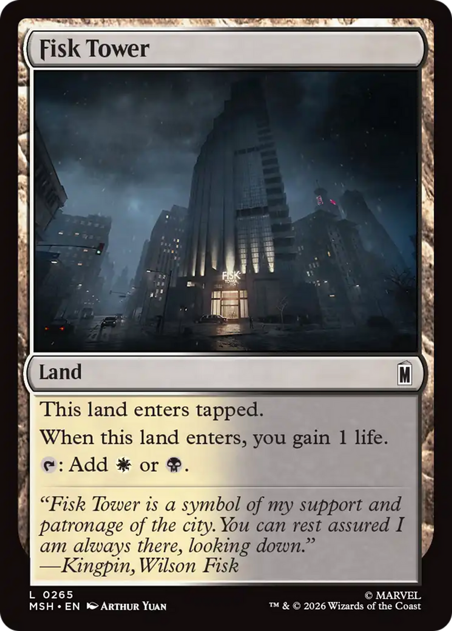 Fisk Tower — Marvel Super Heroes — Magic: The Gathering