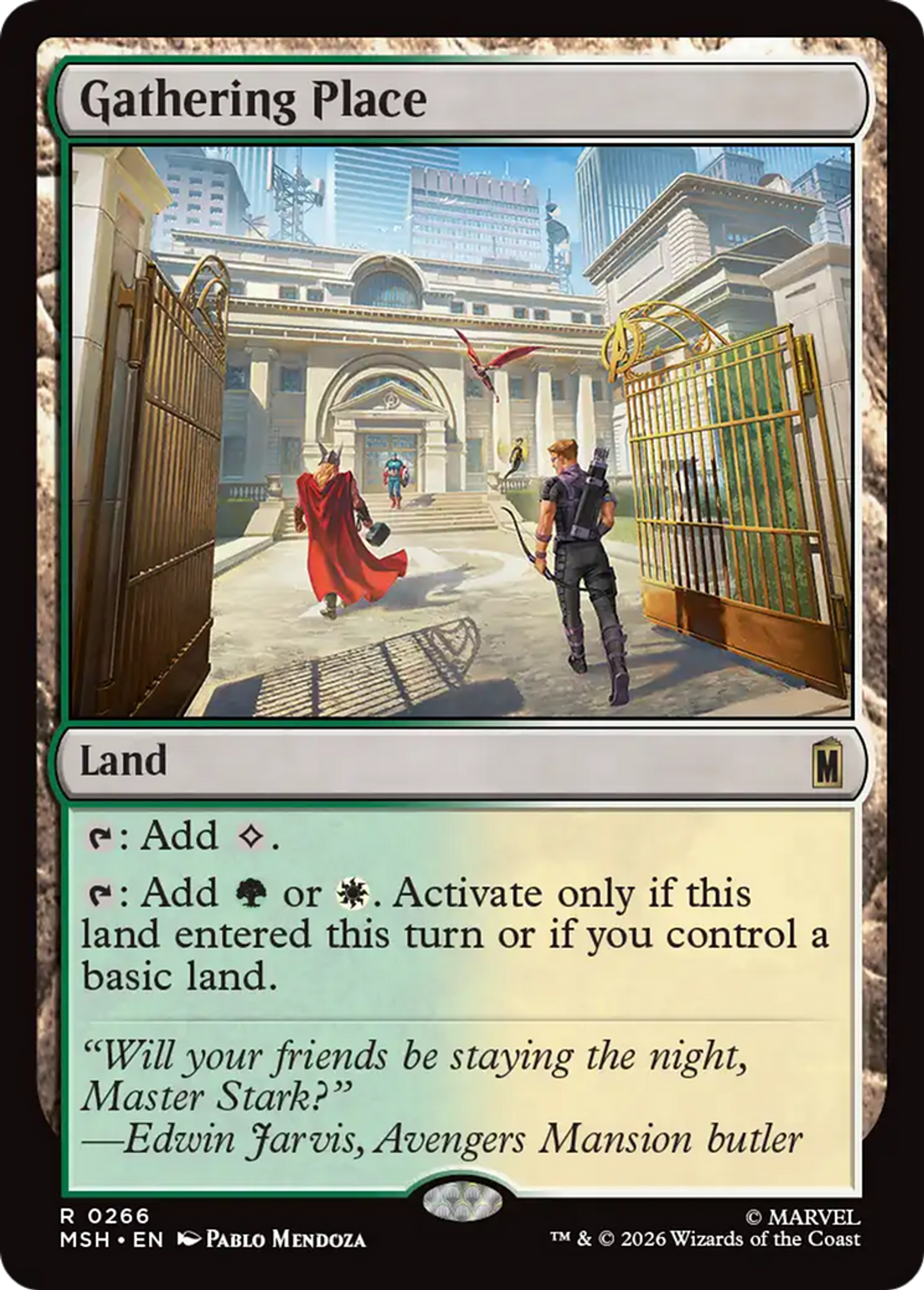 Gathering Place — Marvel Super Heroes — Magic: The Gathering