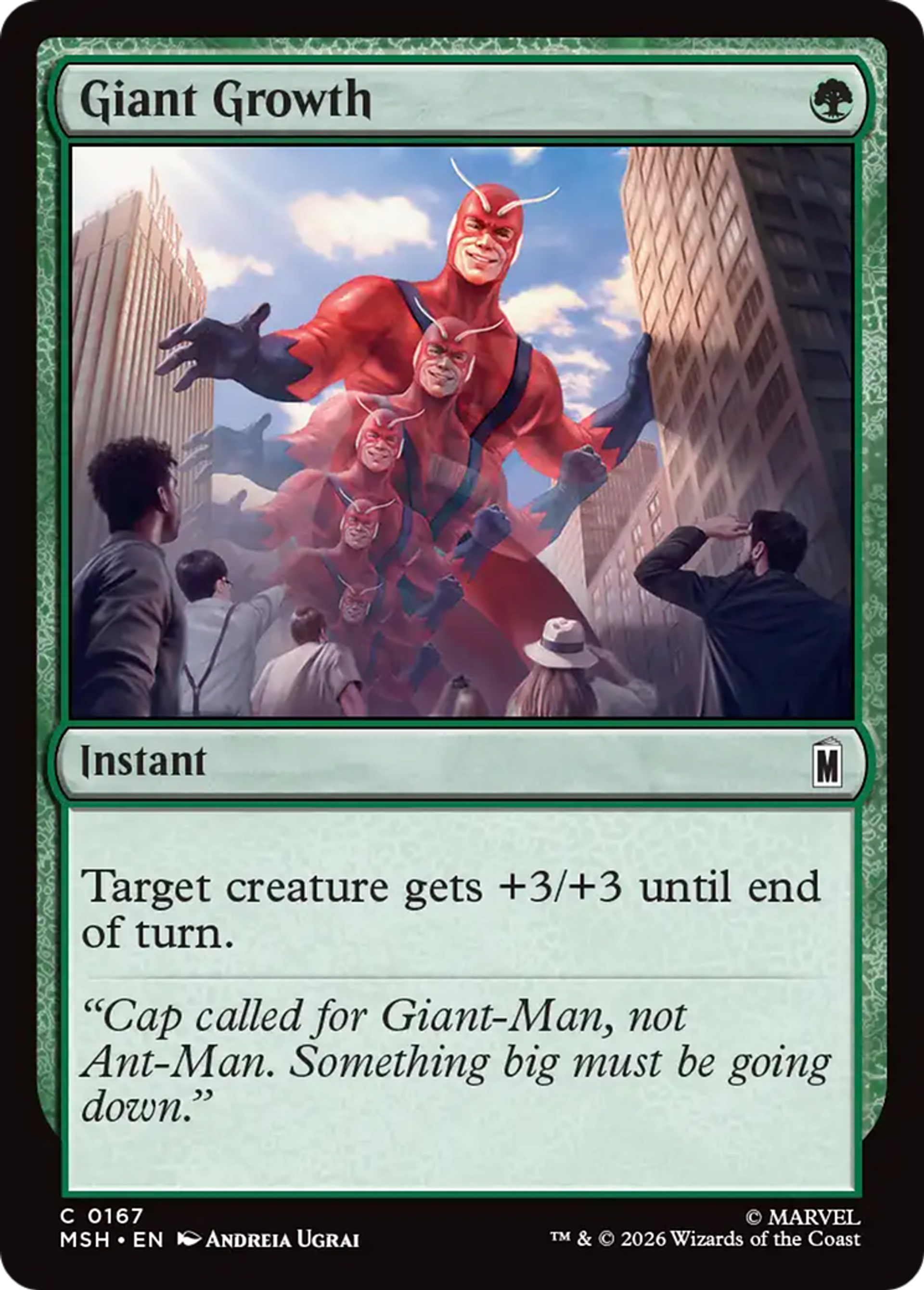 Giant Growth — Marvel Super Heroes — Magic: The Gathering