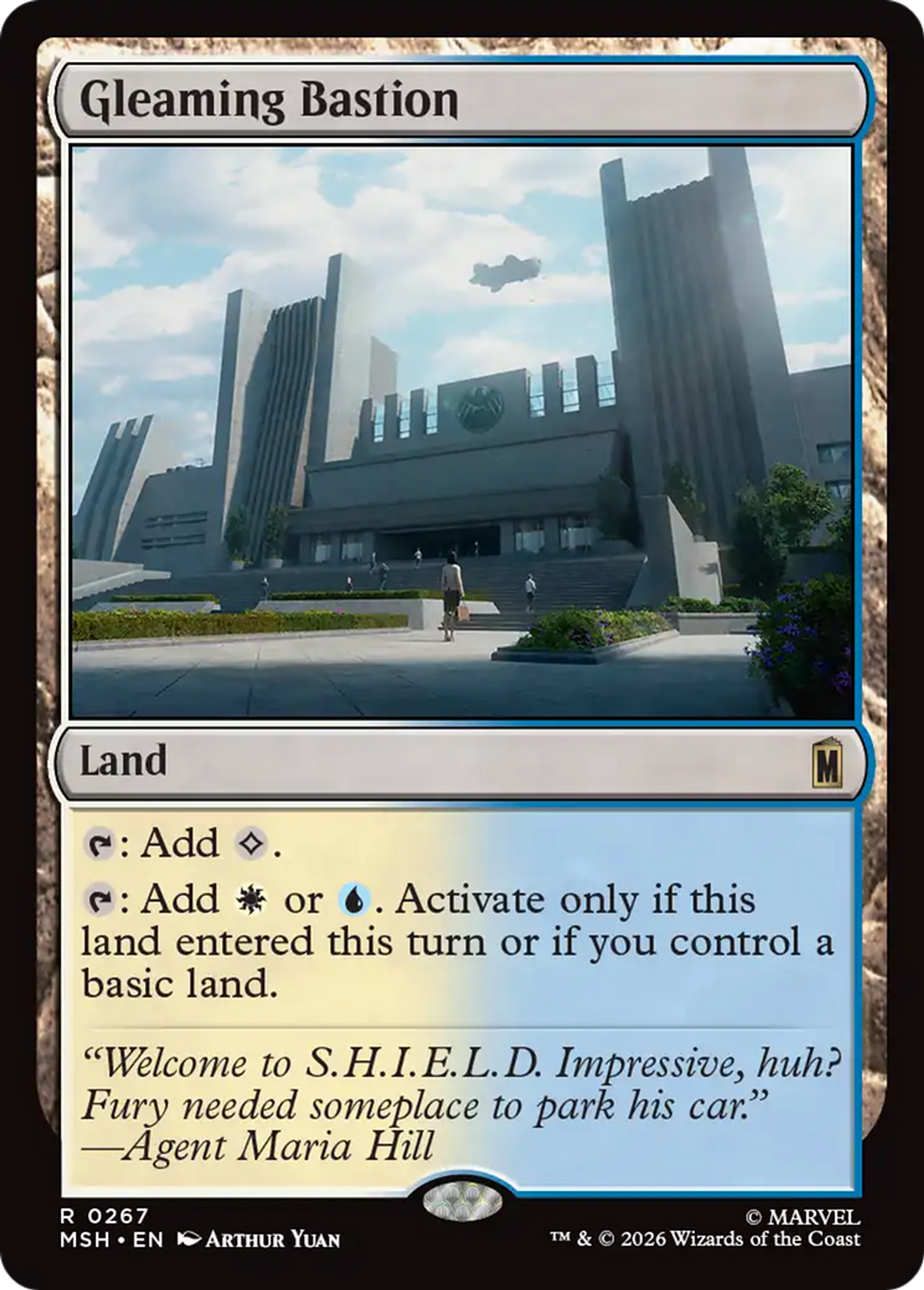 Gleaming Bastion — Marvel Super Heroes — Magic: The Gathering