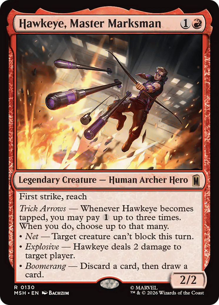 Hawkeye, Master Marksman — Marvel Super Heroes — Magic: The Gathering
