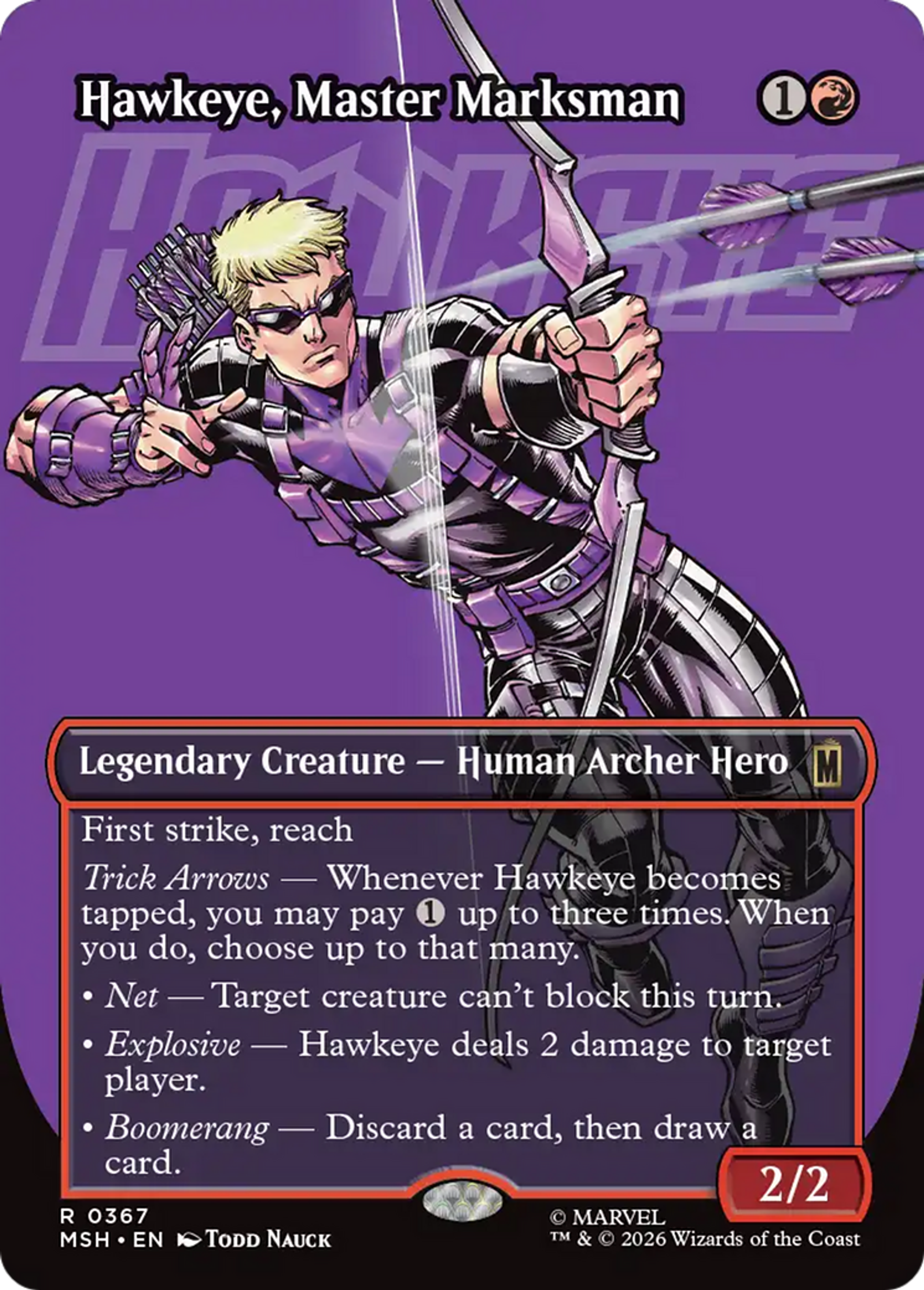 Hawkeye, Master Marksman — Marvel Super Heroes — Magic: The Gathering