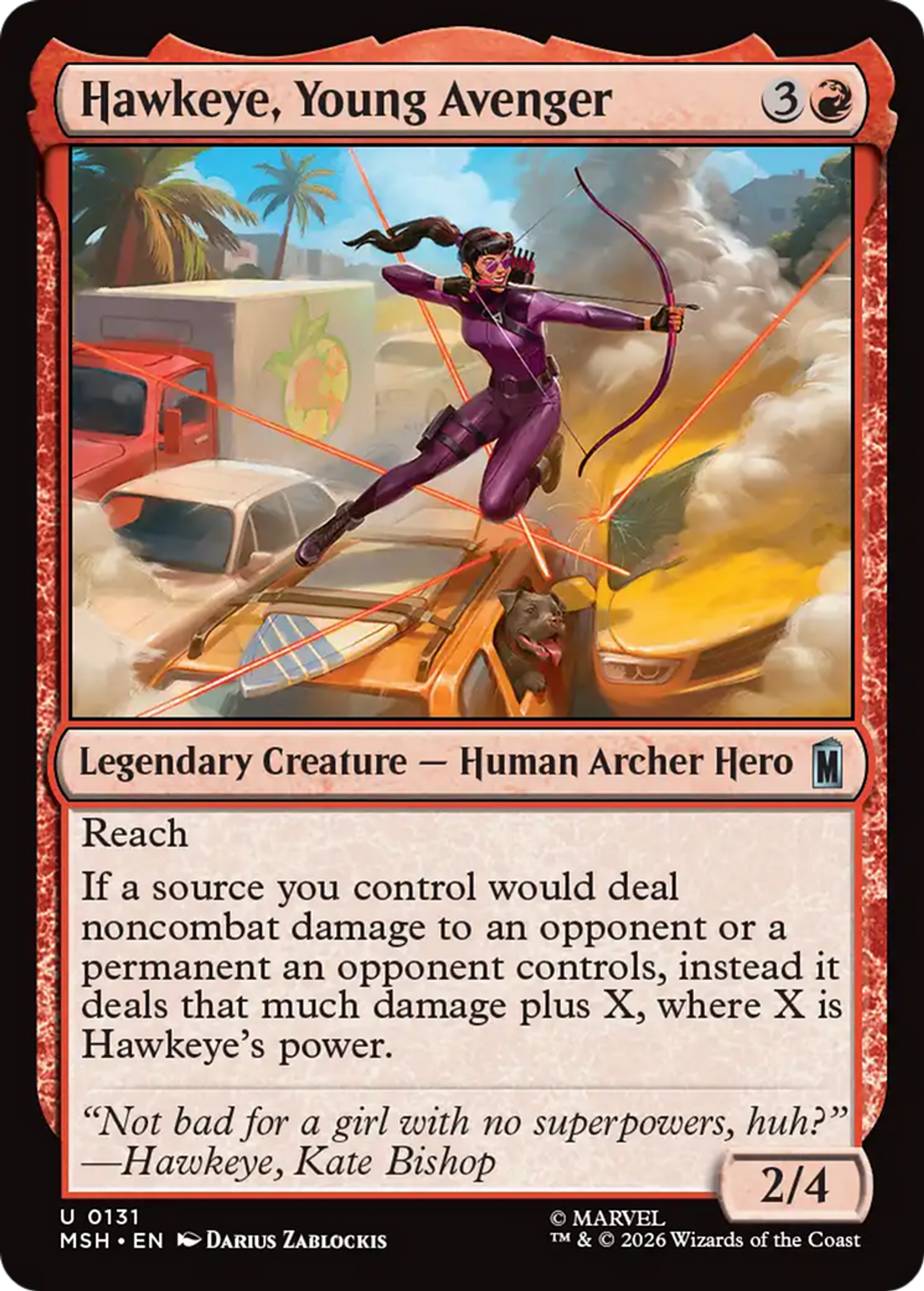Hawkeye, jeune Vengeur — Marvel Super Heroes — Magic: The Gathering