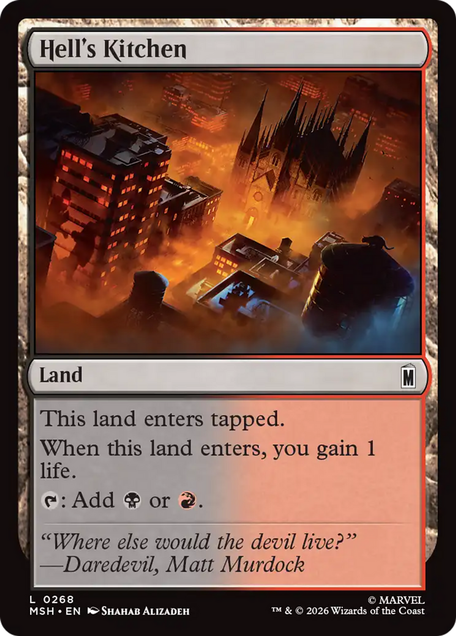 Hell's Kitchen — Marvel Super Heroes — Magic: The Gathering