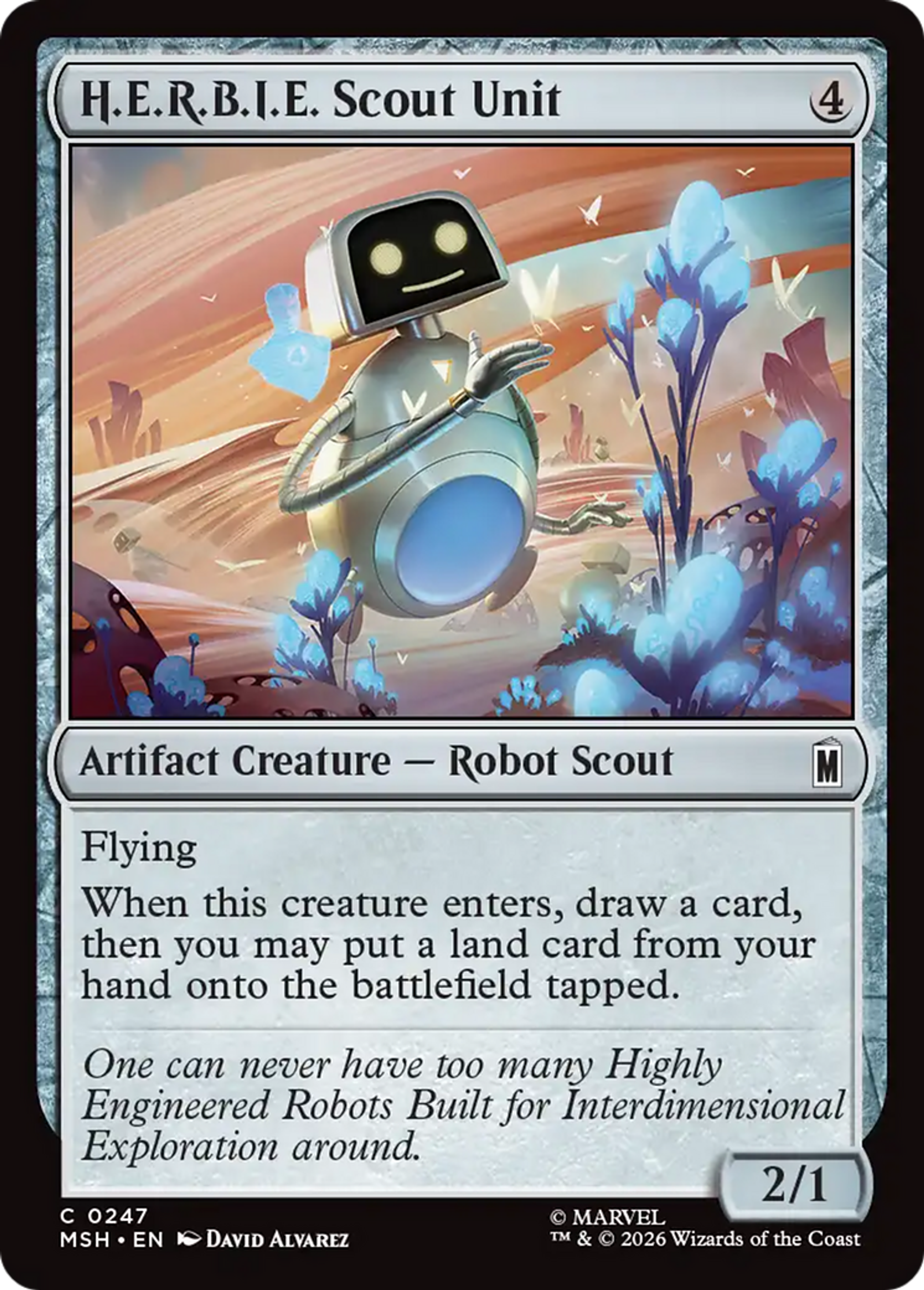 H.E.R.B.I.E. Scout Unit — Marvel Super Heroes — Magic: The Gathering