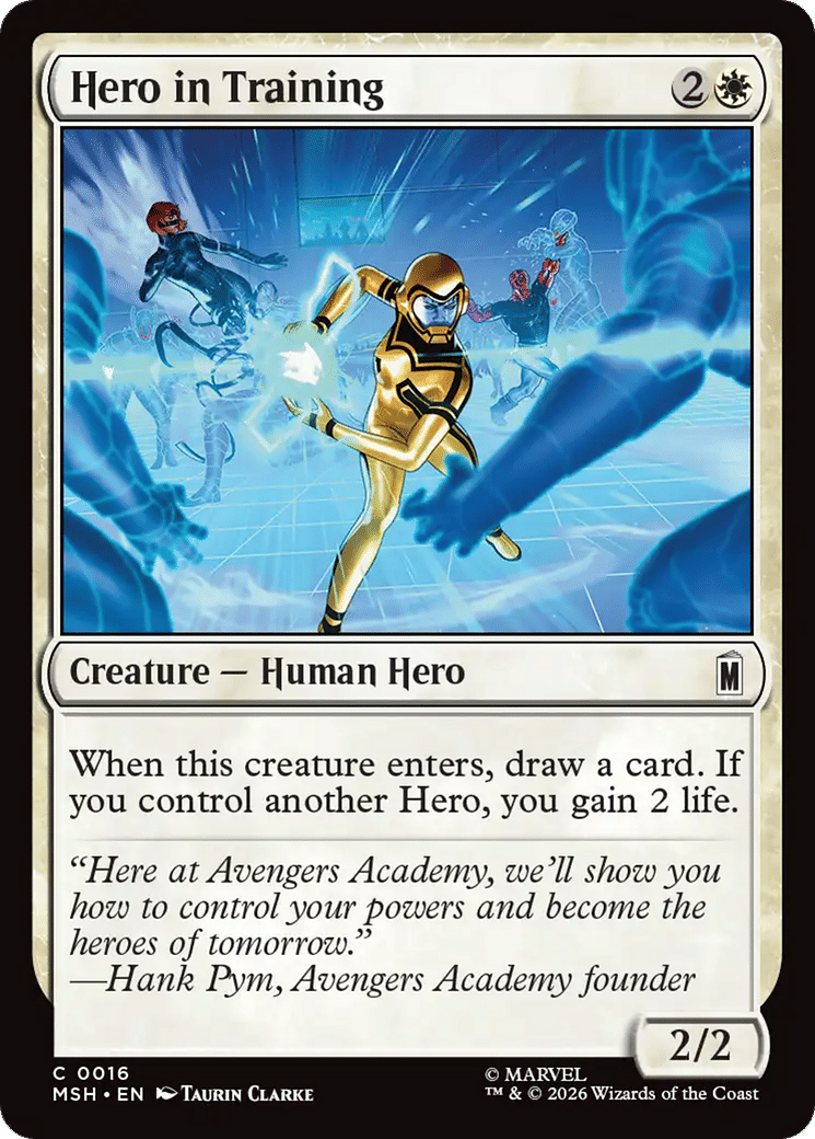 Hero in Training — Marvel Super Heroes — Magic: The Gathering