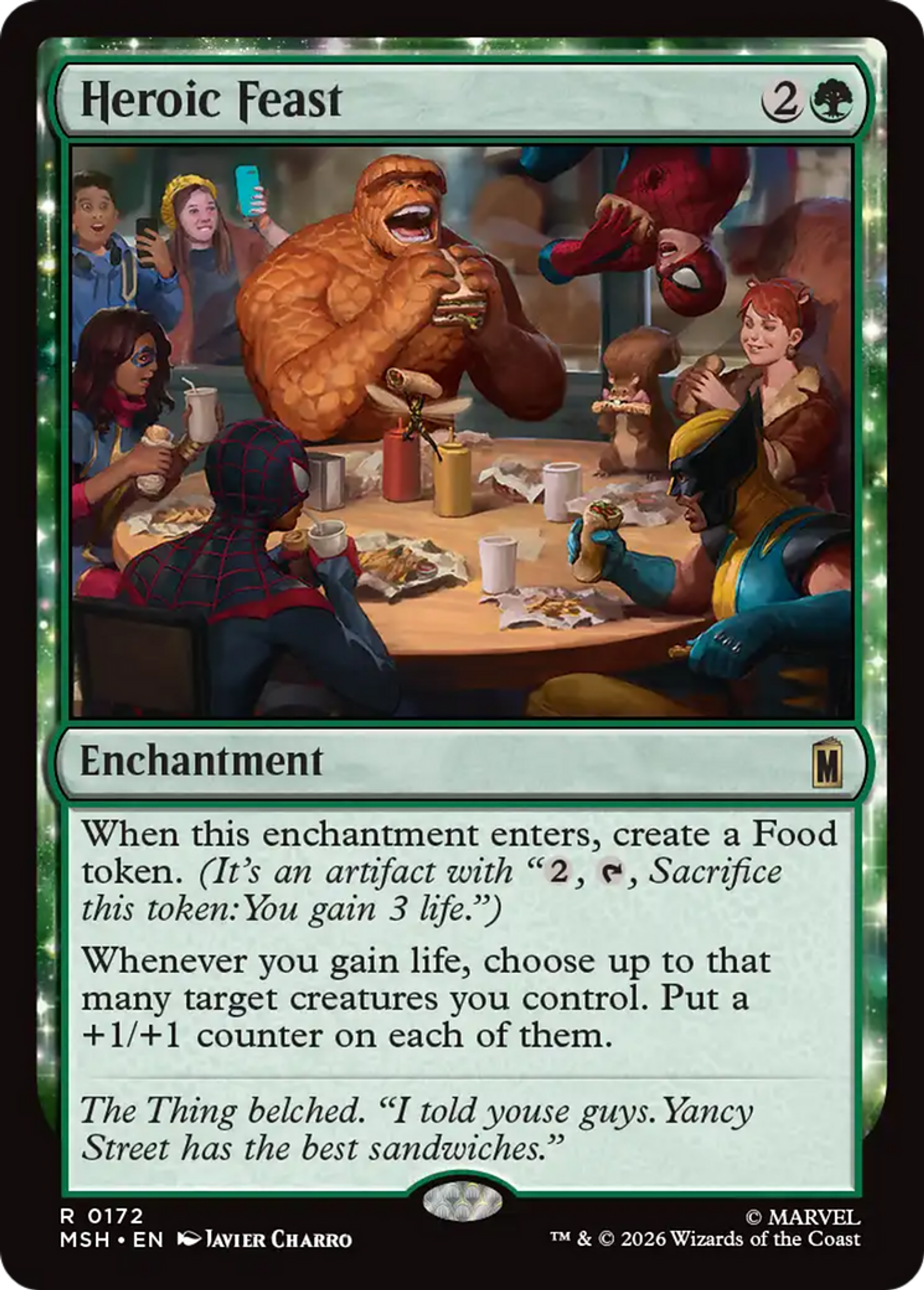 Heroic Feast — Marvel Super Heroes — Magic: The Gathering