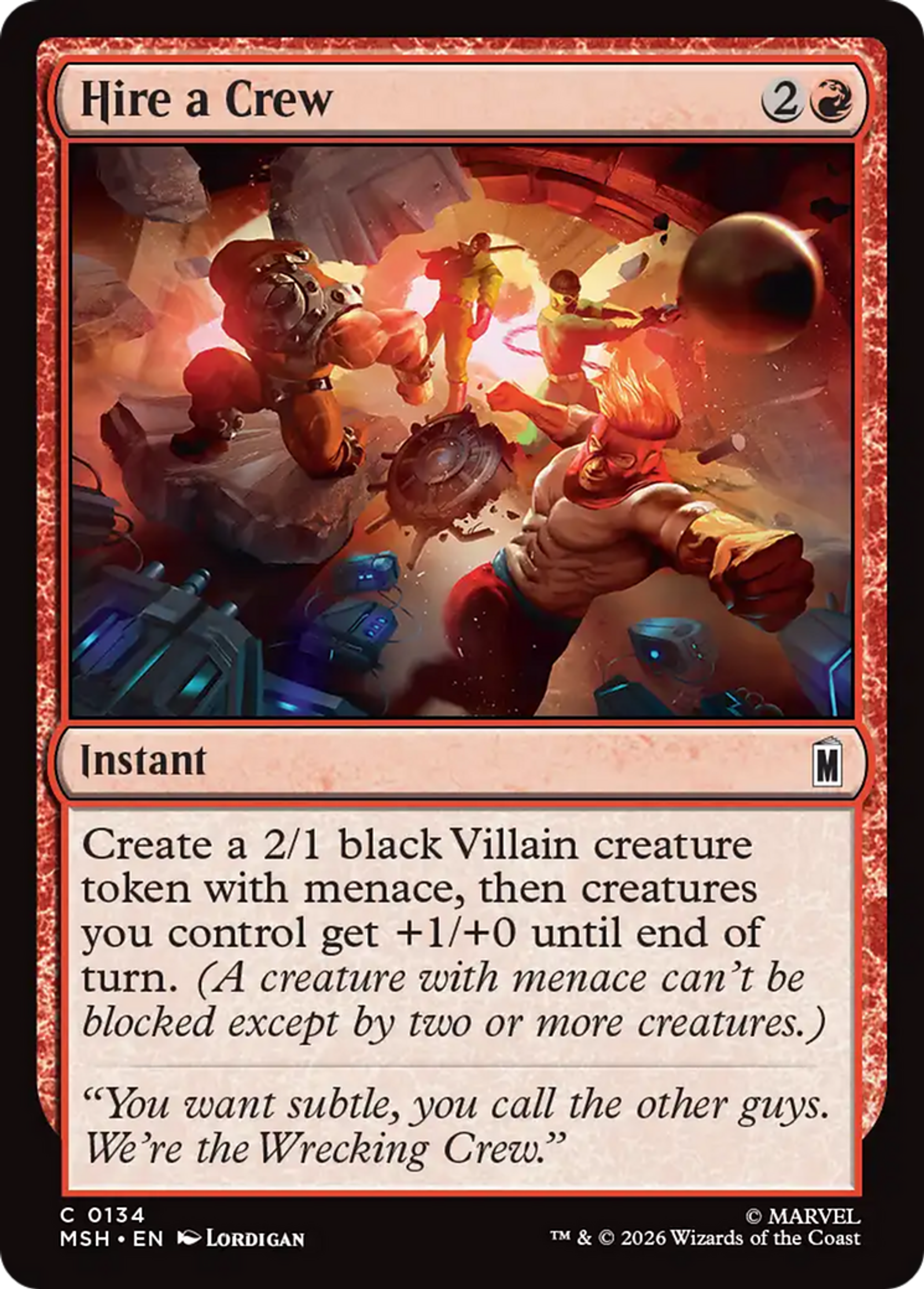 Hire a Crew — Marvel Super Heroes — Magic: The Gathering
