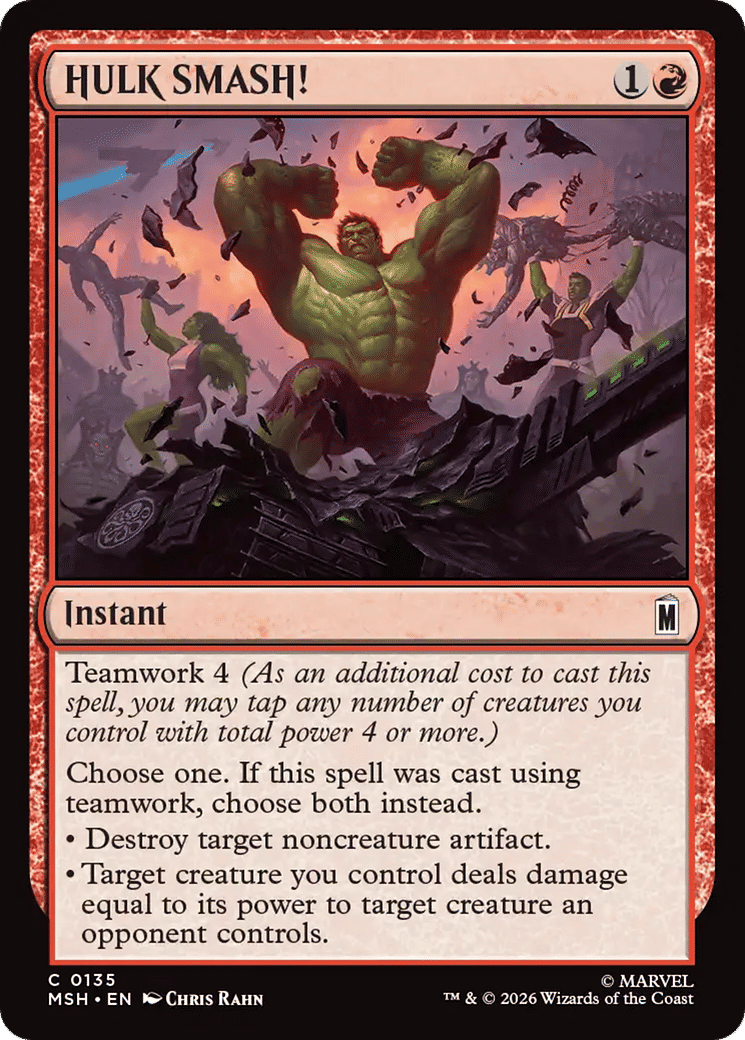HULK SMASH! — Marvel Super Heroes — Magic: The Gathering