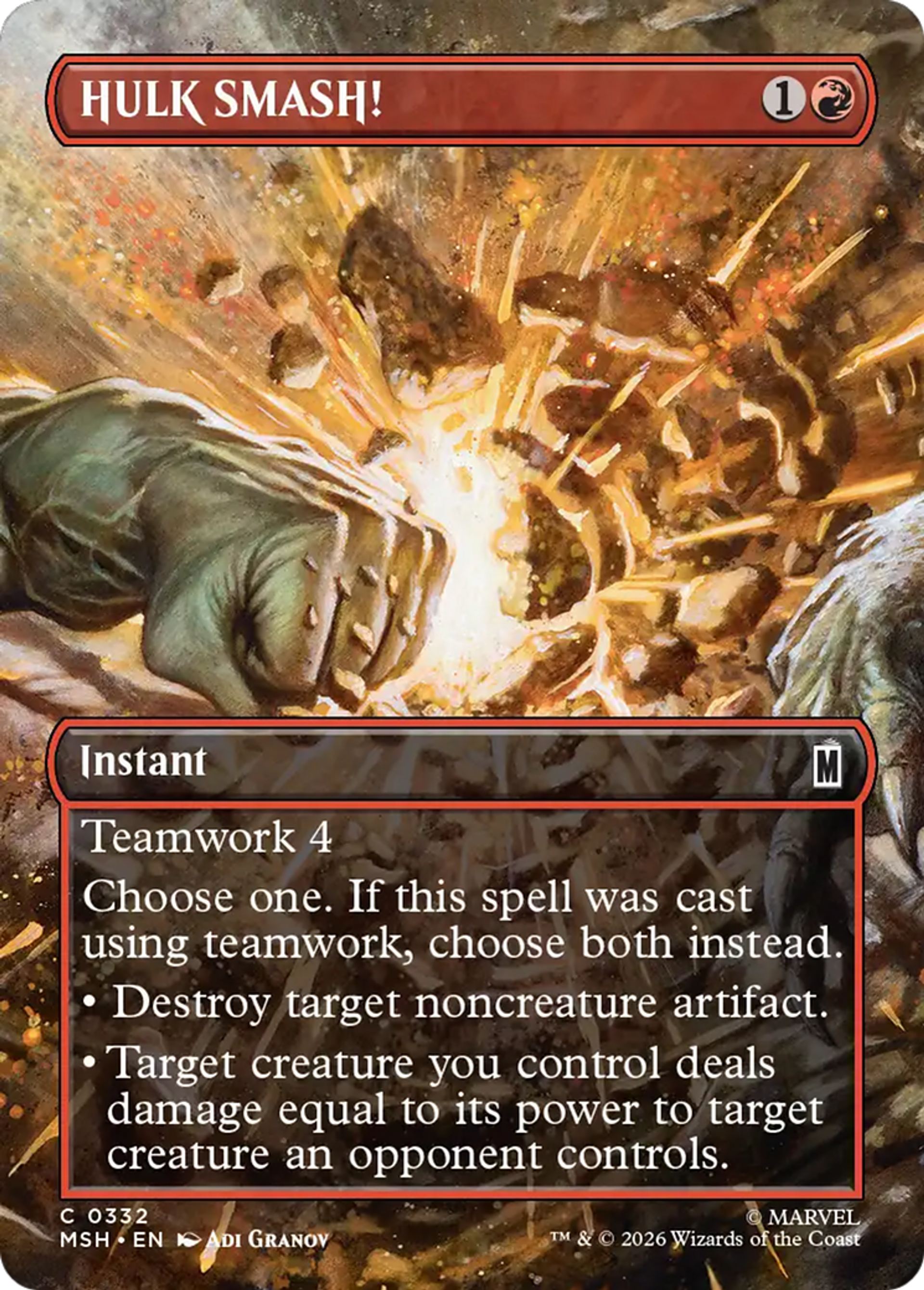 HULK ÉCRASE ! — Marvel Super Heroes — Magic: The Gathering