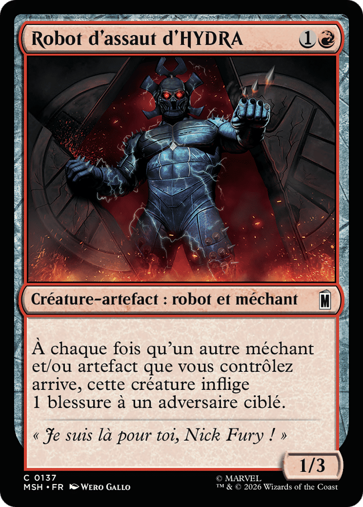 Robot d'assaut d'HYDRA — Marvel Super Heroes — Magic: The Gathering