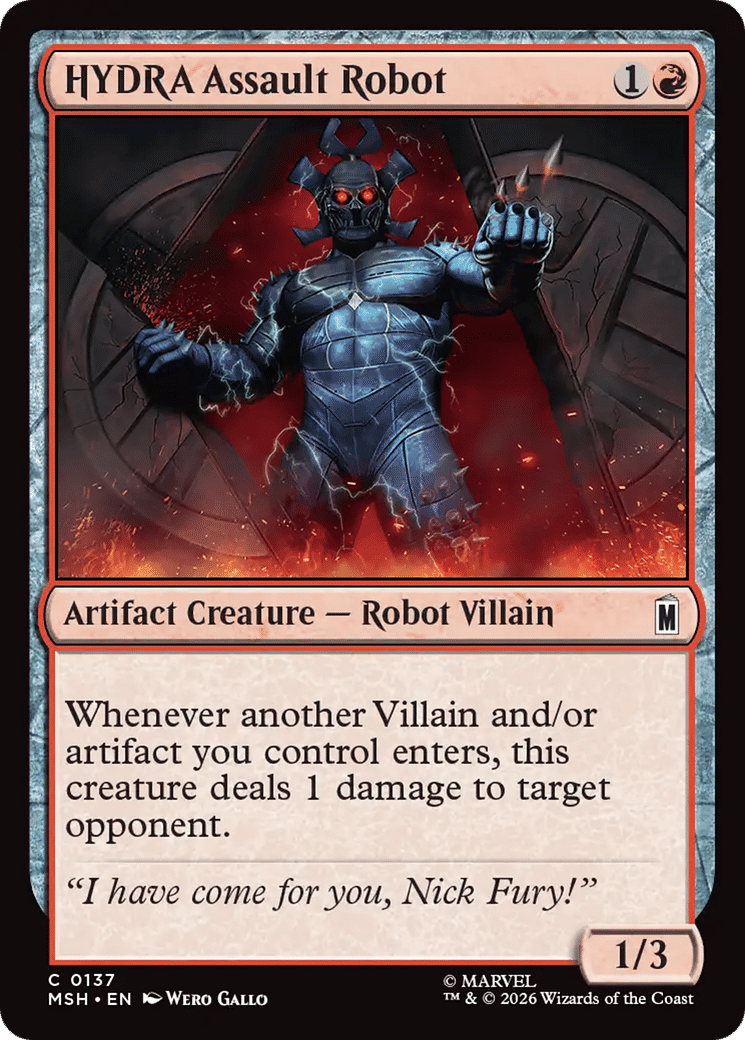 HYDRA Assault Robot — Marvel Super Heroes — Magic: The Gathering