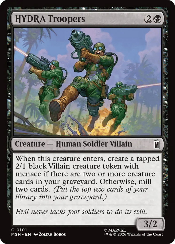 HYDRA Troopers — Marvel Super Heroes — Magic: The Gathering