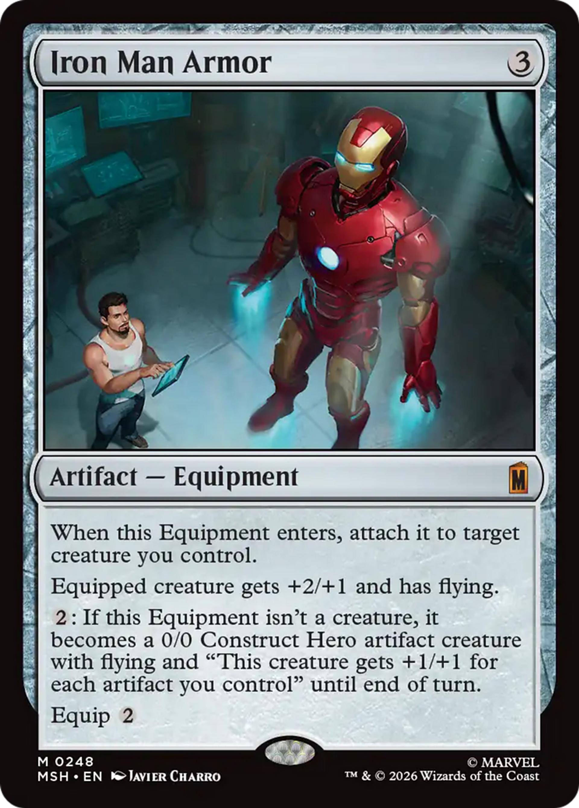 Armure d'Iron Man — Marvel Super Heroes — Magic: The Gathering