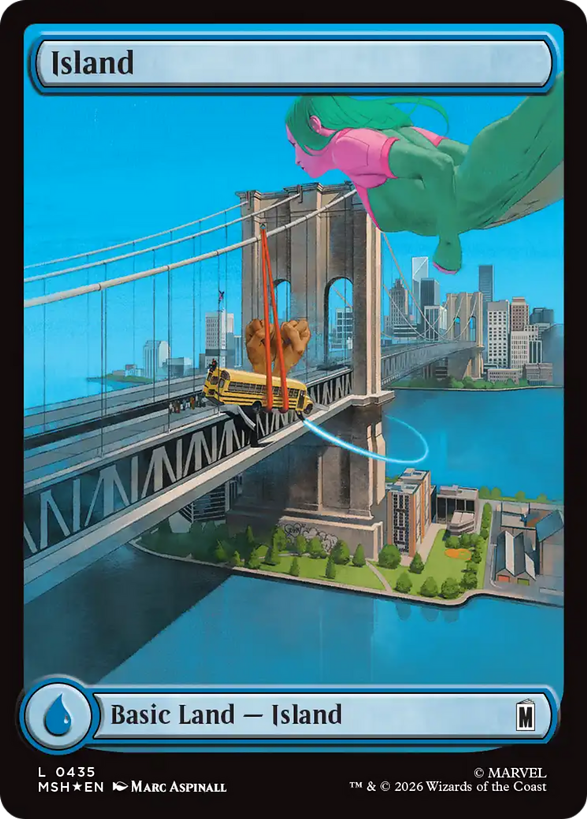 Island — Marvel Super Heroes — Magic: The Gathering