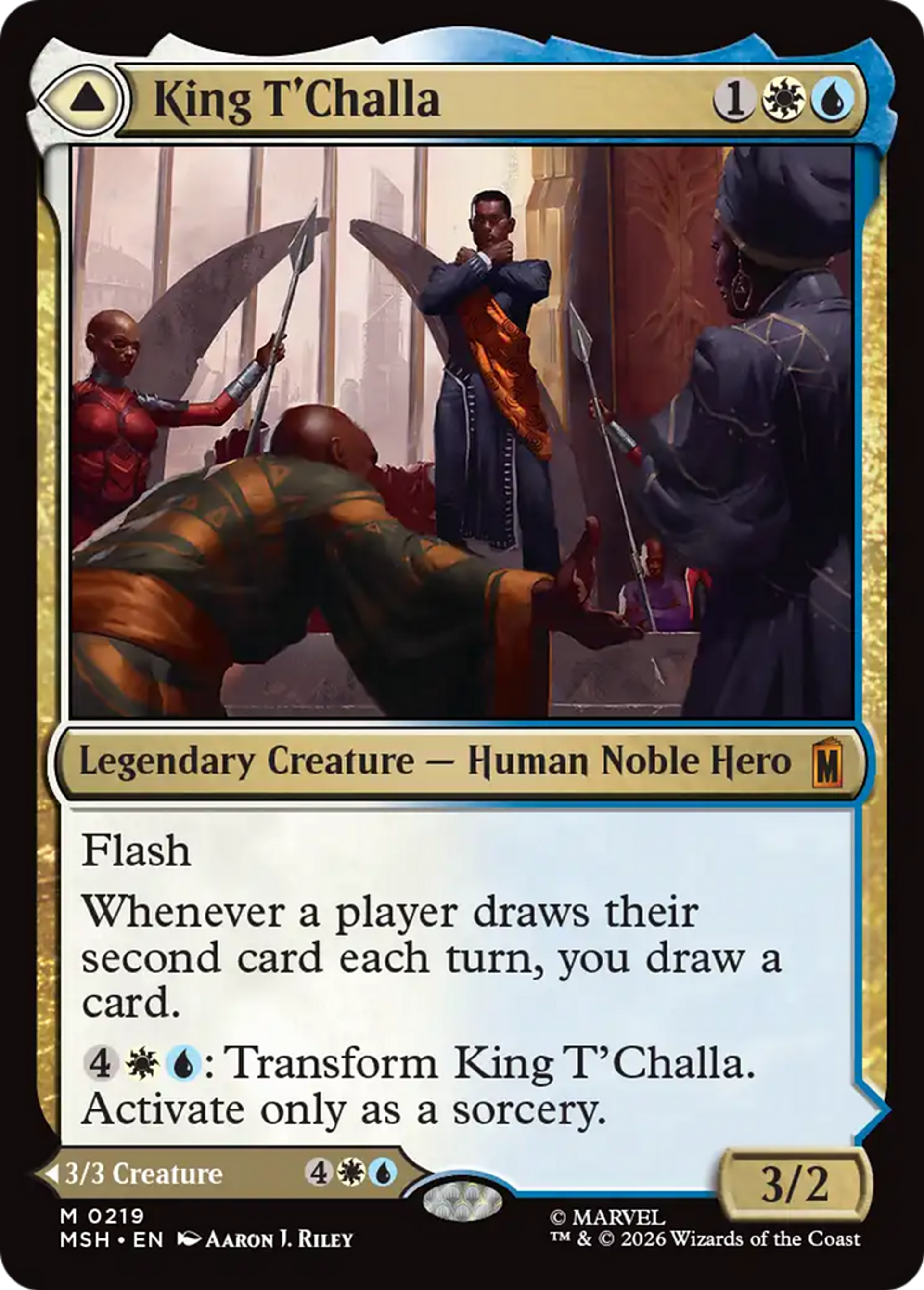 King T'Challa // Black Panther, Hope Enduring — Marvel Super Heroes — Magic: The Gathering