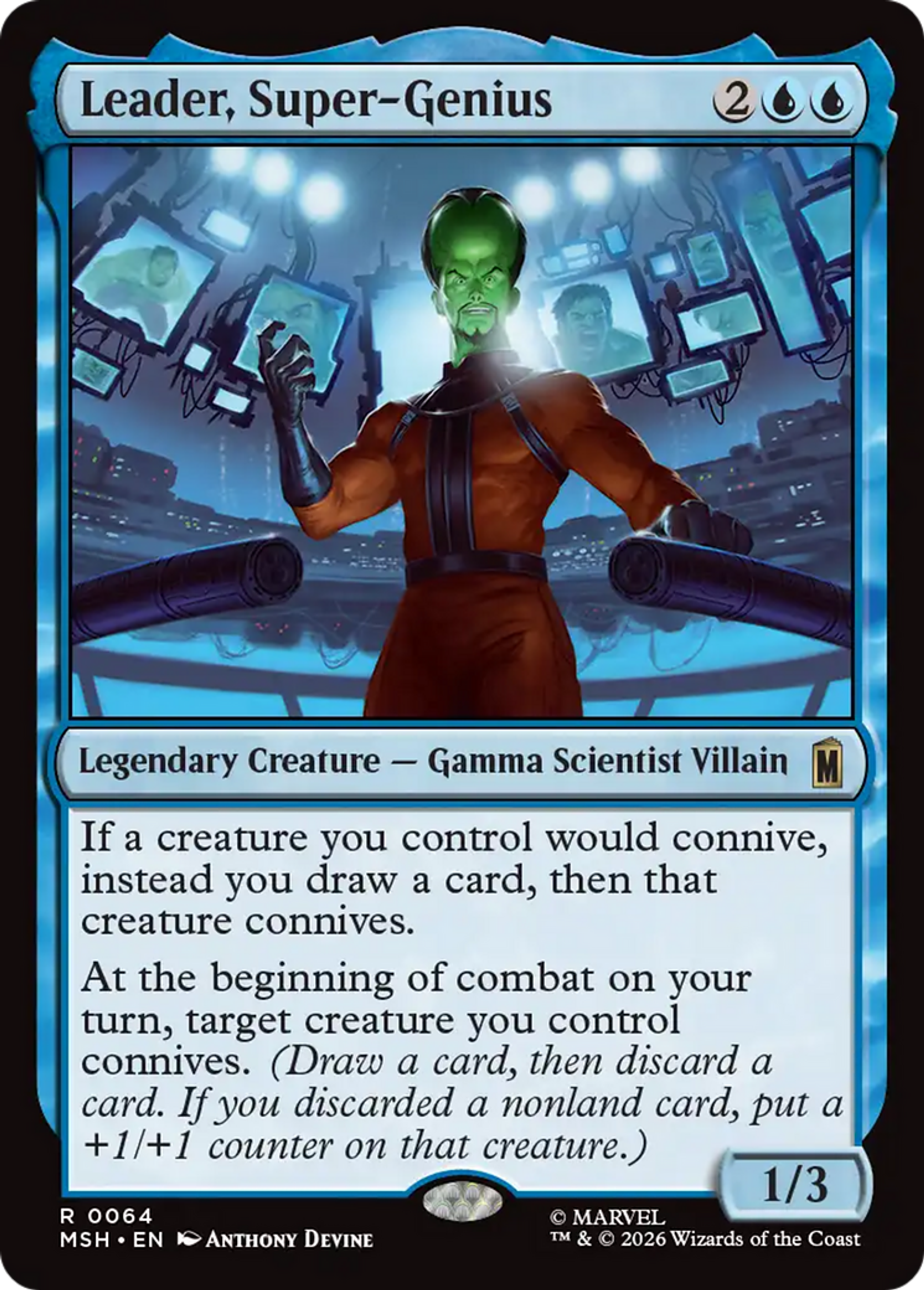 Leader, super-génie — Marvel Super Heroes — Magic: The Gathering